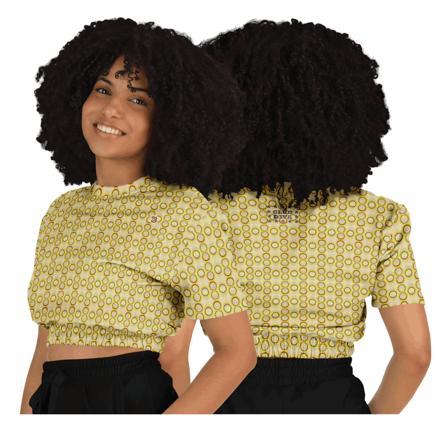 Just Being You, Your Way!-Activewear for Divas | Get your next all-over-printed crop top designed just for you!-Crop Top - AOP - 4R FREE STYLE P1P2P3