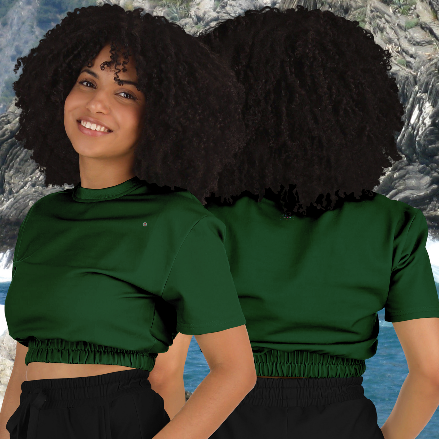 Just Being You, Your Way!-Activewear for Divas | Get your next all-over-printed crop top designed just for you!-Crop Top - AOP - FREE STYLE PLAIN P1P2P3