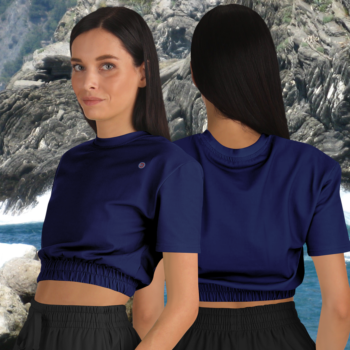 Just Being You, Your Way!-Activewear for Divas | Get your next all-over-printed crop top designed just for you!-Crop Top - AOP - FREE STYLE PLAIN P1P2P3