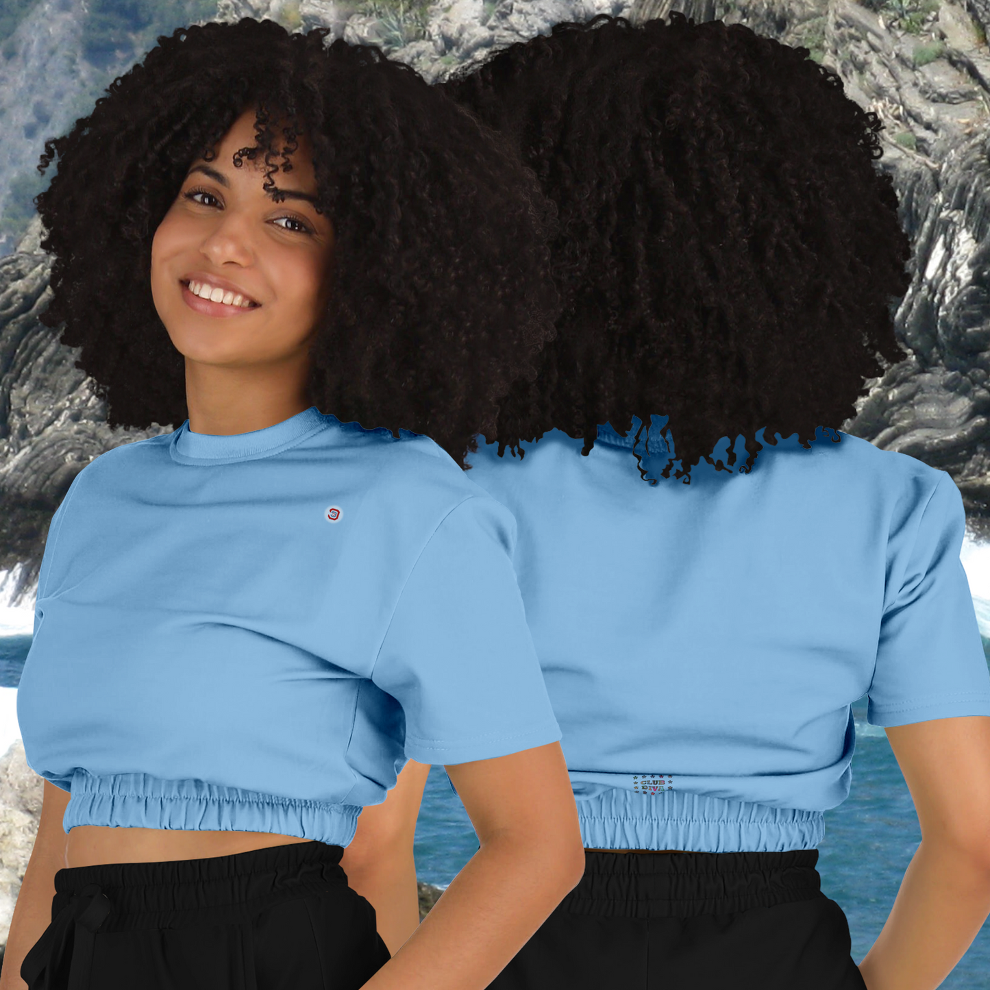 Just Being You, Your Way!-Activewear for Divas | Get your next all-over-printed crop top designed just for you!-Crop Top - AOP - FREE STYLE PLAIN P1P2P3