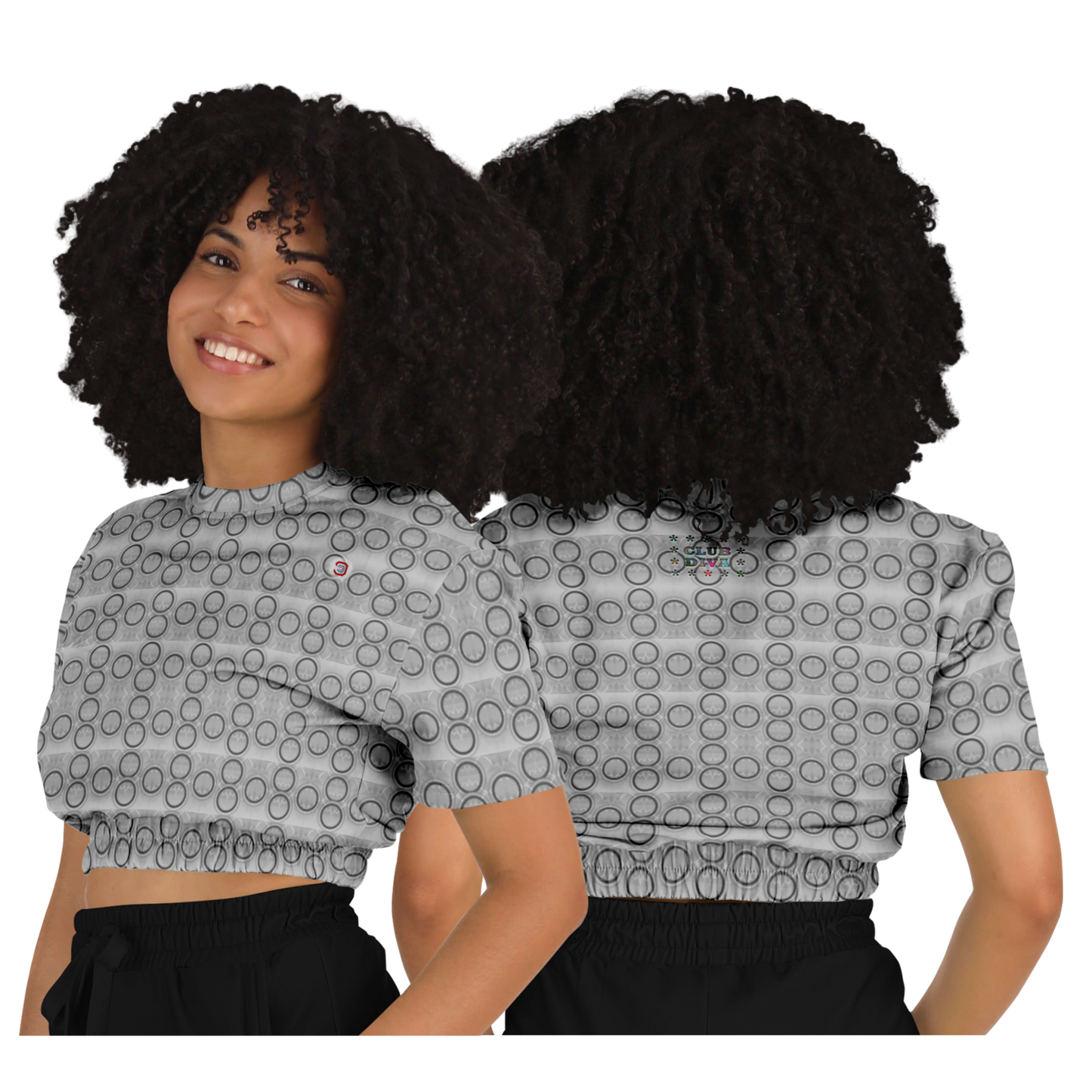 Just Being You, Your Way!-Activewear for Divas | Get your next all-over-printed crop top designed just for you!-Crop Top - AOP - 4R FREE STYLE P1P2P3