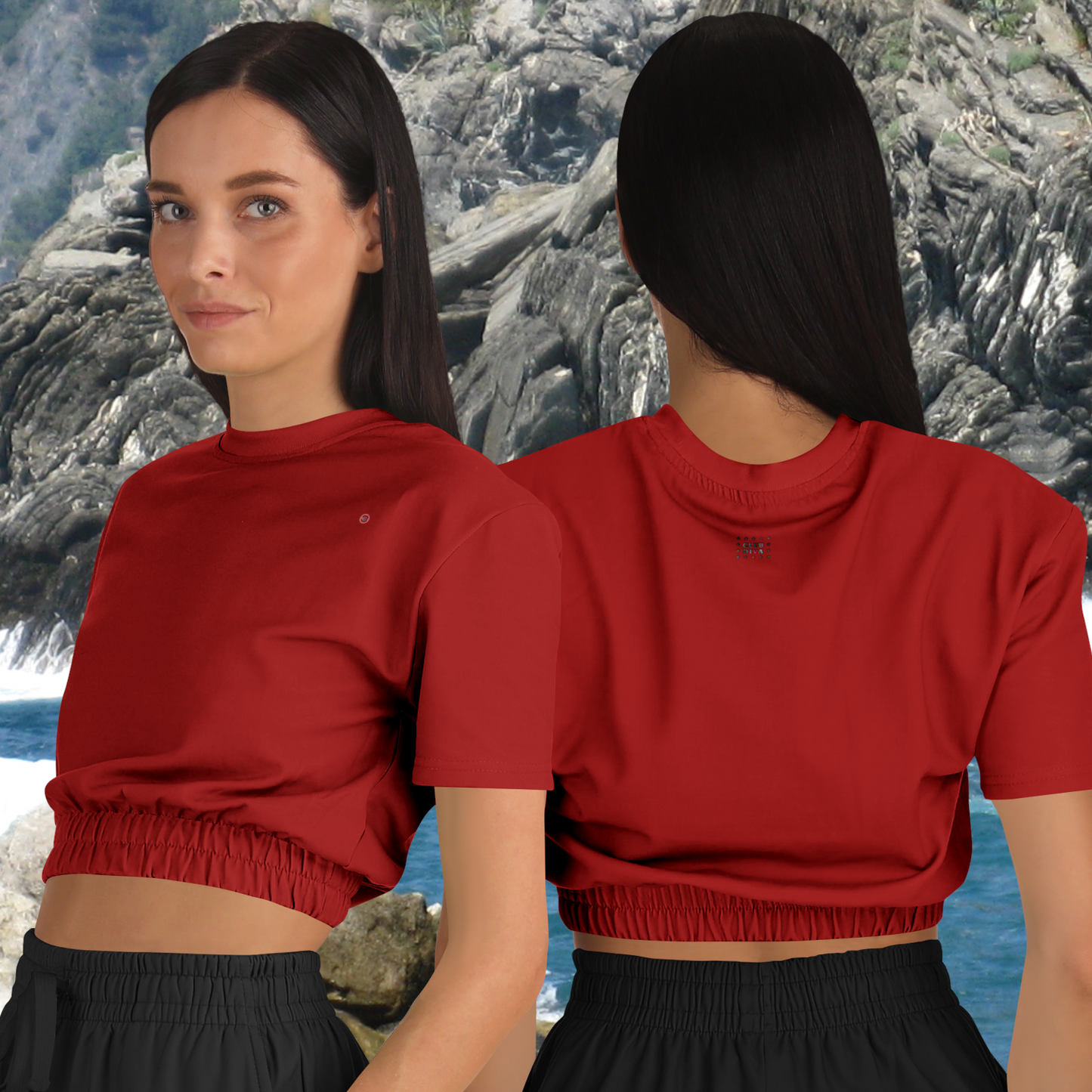 Just Being You, Your Way!-Activewear for Divas | Get your next all-over-printed crop top designed just for you!-Crop Top - AOP - FREE STYLE PLAIN P1P2P3