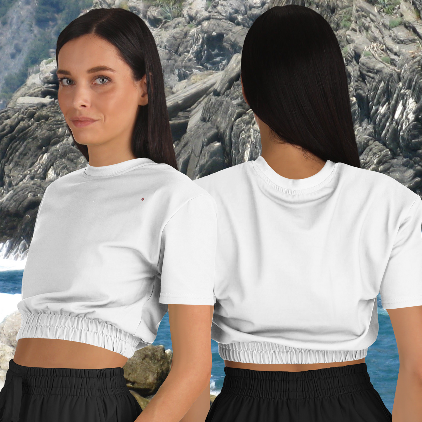 Just Being You, Your Way!-Activewear for Divas | Get your next all-over-printed crop top designed just for you!-Crop Top - AOP - FREE STYLE PLAIN P1P2P3