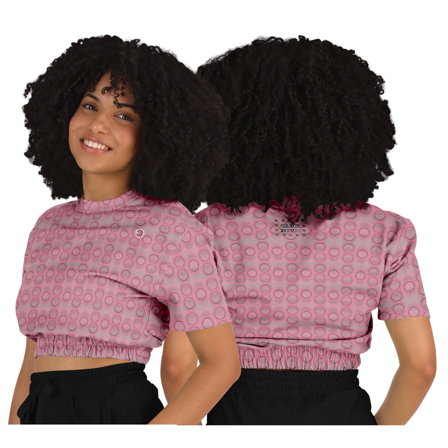 Just Being You, Your Way!-Activewear for Divas | Get your next all-over-printed crop top designed just for you!-Crop Top - AOP - 4R FREE STYLE P1P2P3
