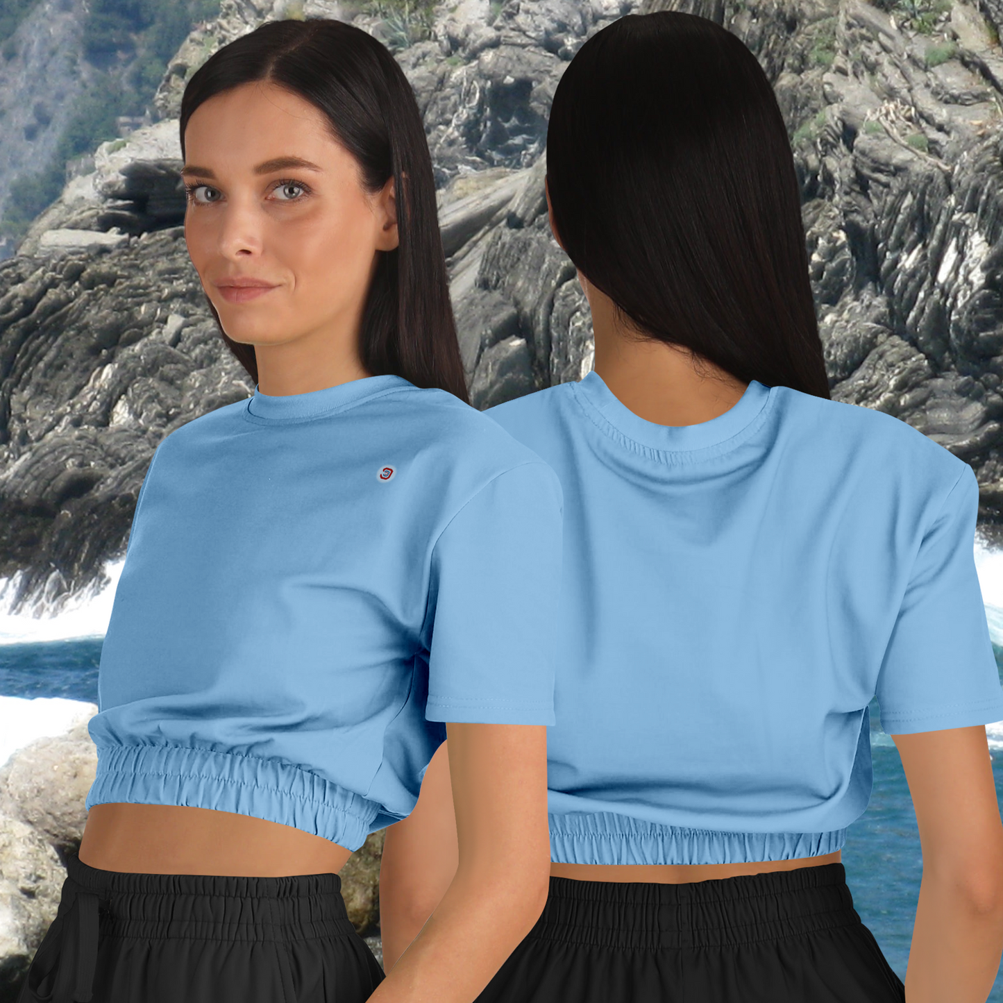 Just Being You, Your Way!-Activewear for Divas | Get your next all-over-printed crop top designed just for you!-Crop Top - AOP - FREE STYLE PLAIN P1P2P3