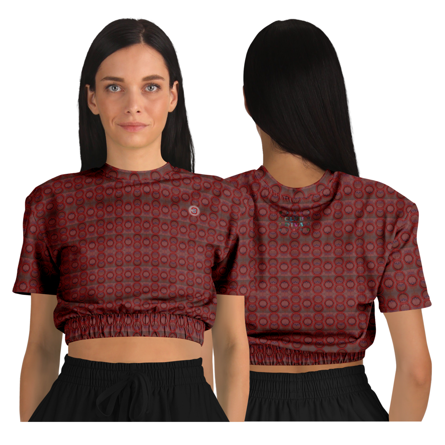 Just Being You, Your Way!-Activewear for Divas | Get your next all-over-printed crop top designed just for you!-Crop Top - AOP - 4R FREE STYLE P1P2P3