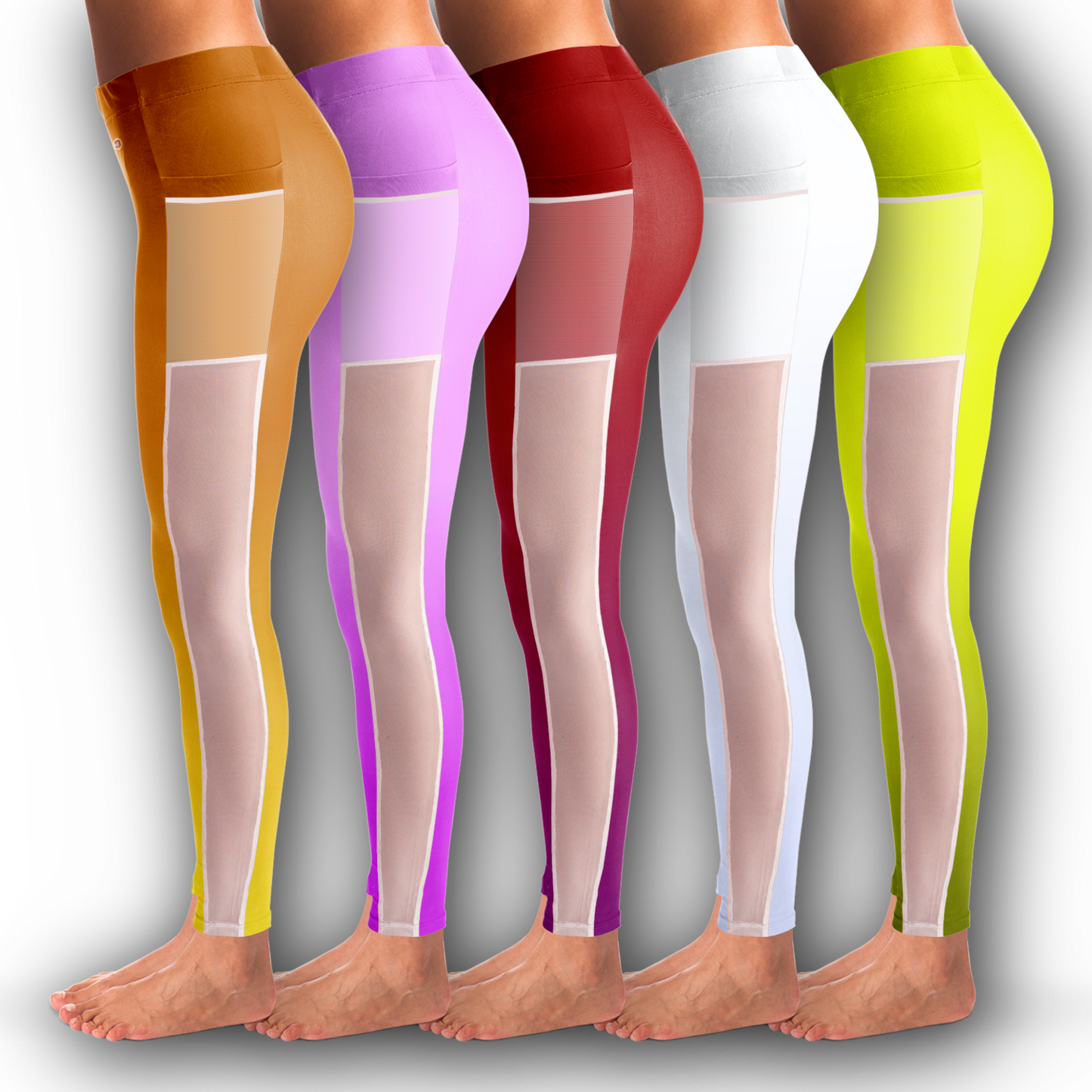 Just Being You, Your Way!-Activewear for Divas | Stand out at the gym, get your next pair of mesh leggings designed just for you!-Leggings - AOP - MESH FREE STYLE BLEND P2P3