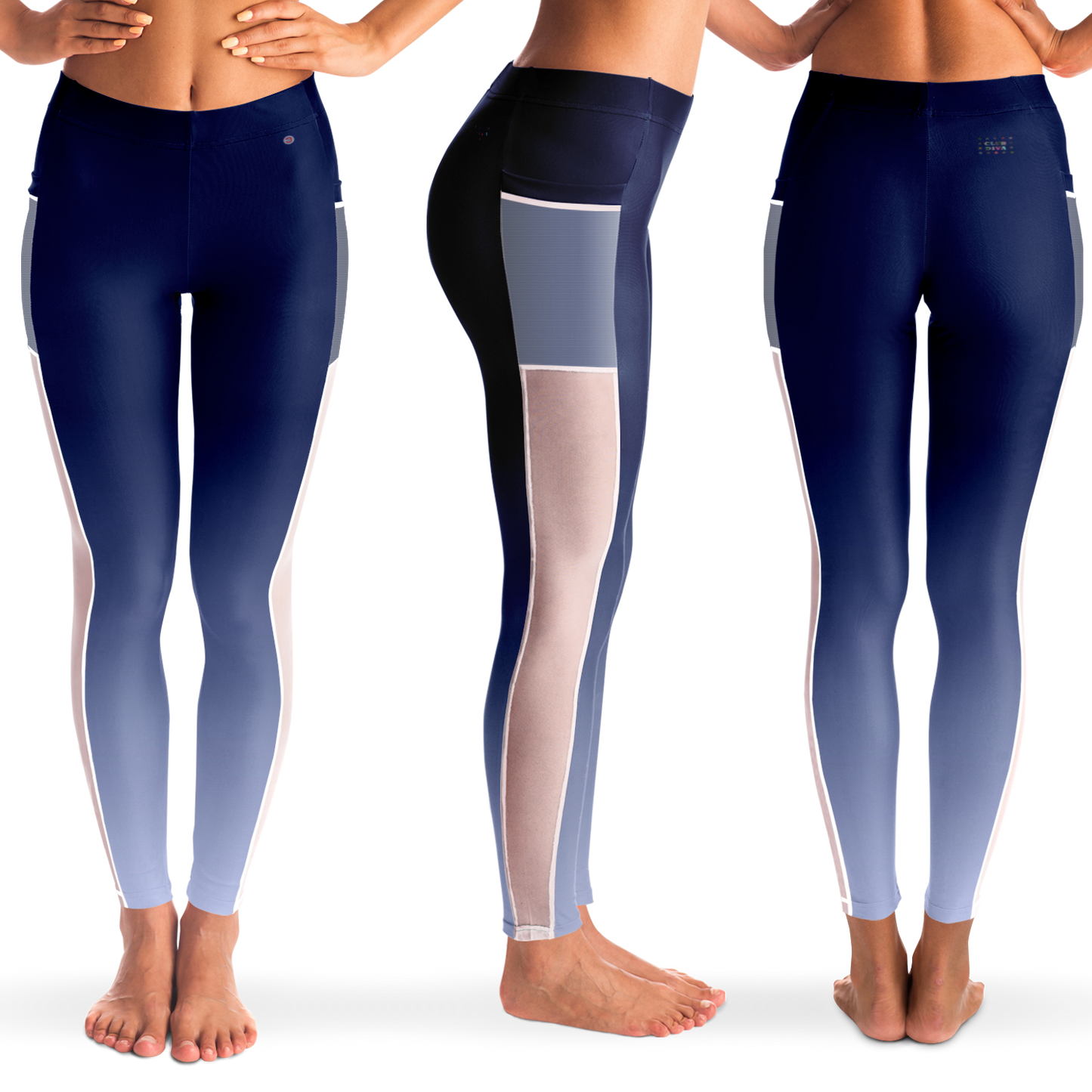 Just Being You, Your Way!-Activewear for Divas | Stand out at the gym, get your next pair of mesh leggings designed just for you!-Leggings - AOP - MESH FREE STYLE BLEND P2P3