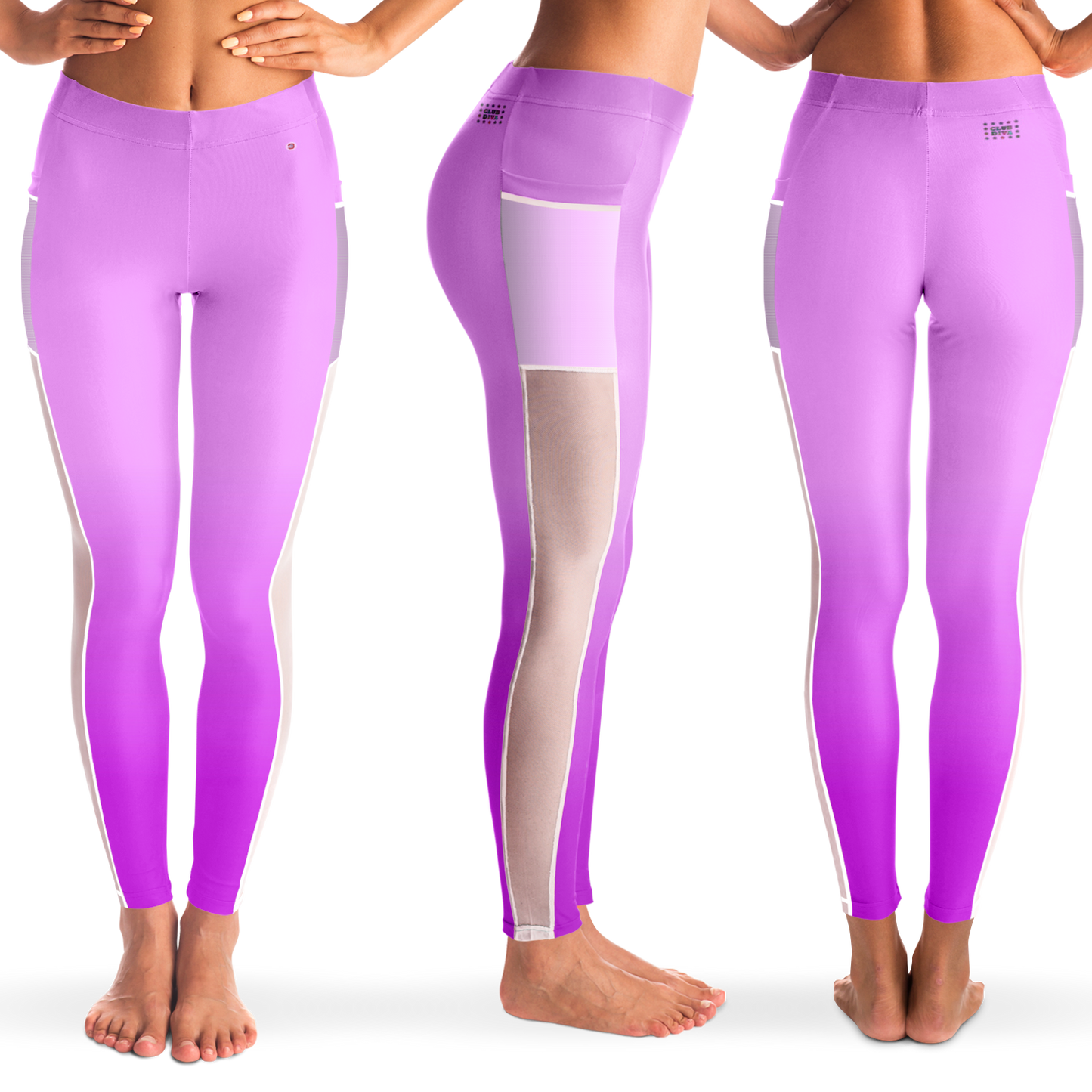 Just Being You, Your Way!-Activewear for Divas | Stand out at the gym, get your next pair of mesh leggings designed just for you!-Leggings - AOP - MESH FREE STYLE BLEND P2P3