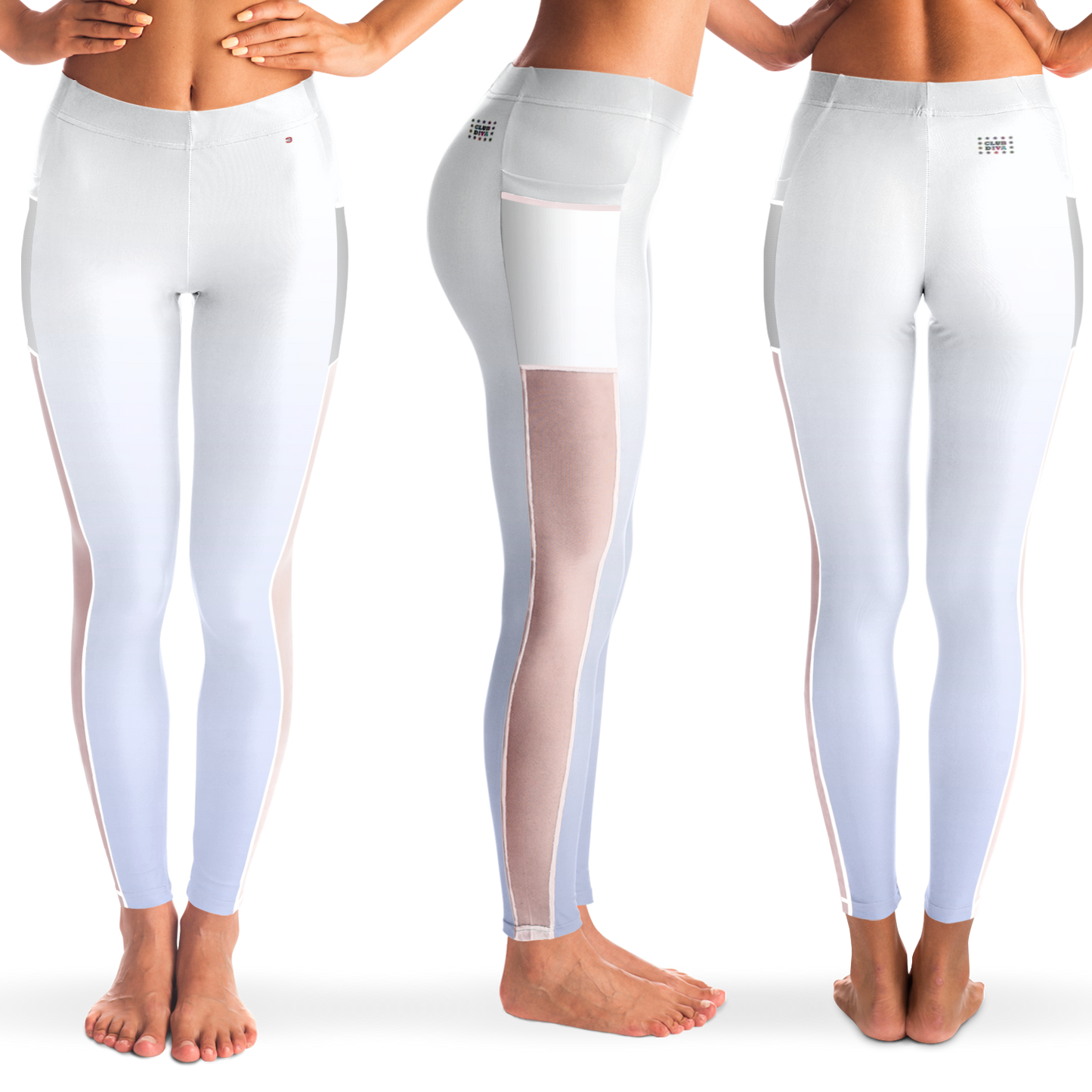 Just Being You, Your Way!-Activewear for Divas | Stand out at the gym, get your next pair of mesh leggings designed just for you!-Leggings - AOP - MESH FREE STYLE BLEND P2P3