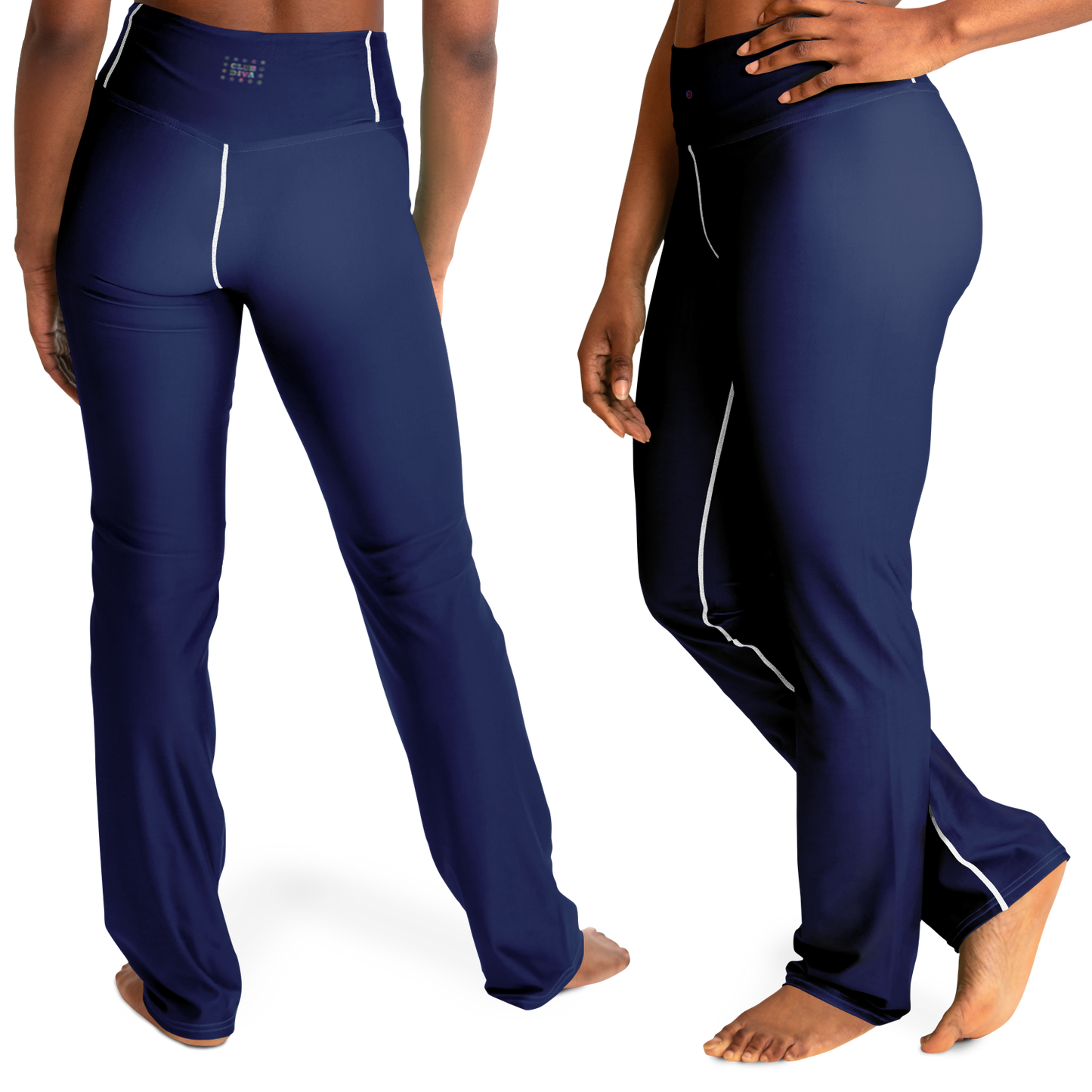 Just Being You, Your Way!-Activewear for Divas | Standout at the gym, get your next pair of flared leggings designed just for you!-Leggings - AOP - FLARE FREE STYLE PLAIN P1P2P3
