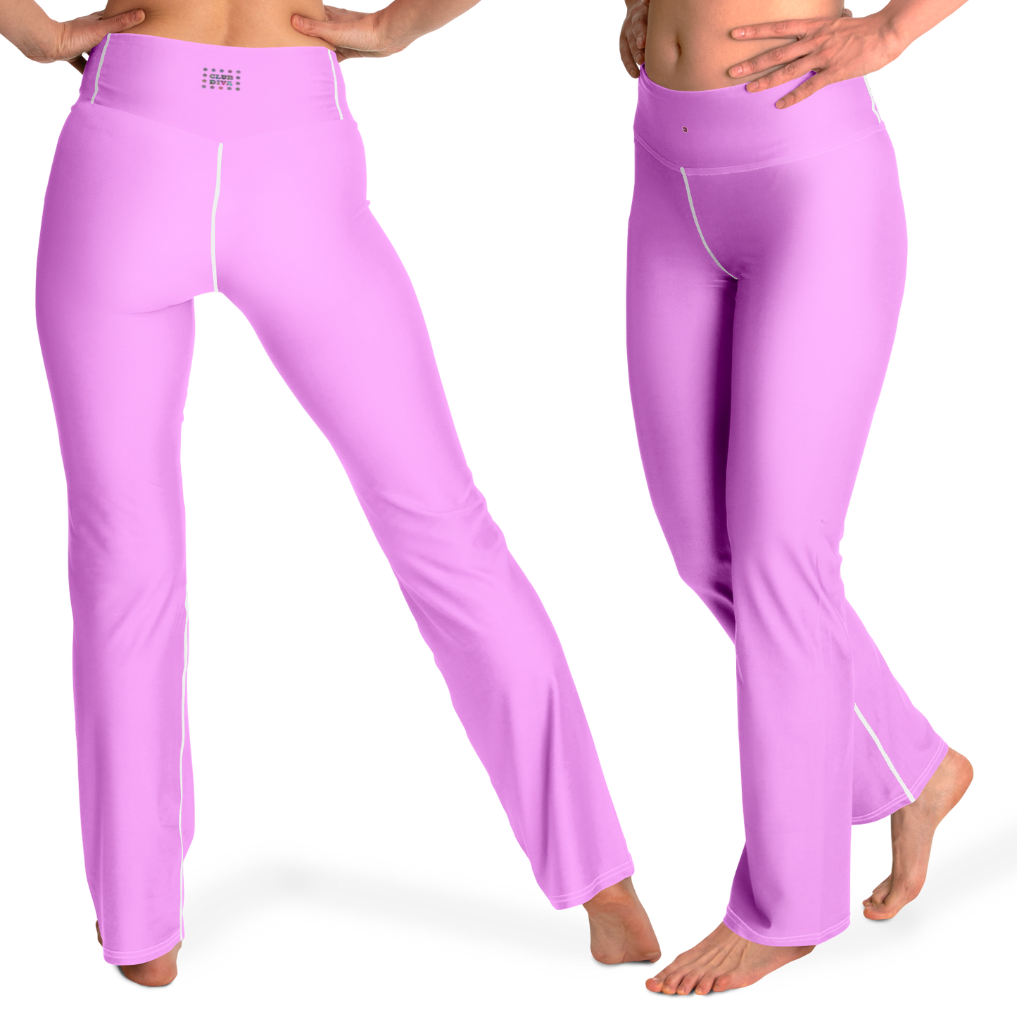 Just Being You, Your Way!-Activewear for Divas | Standout at the gym, get your next pair of flared leggings designed just for you!-Leggings - AOP - FLARE FREE STYLE PLAIN P1P2P3
