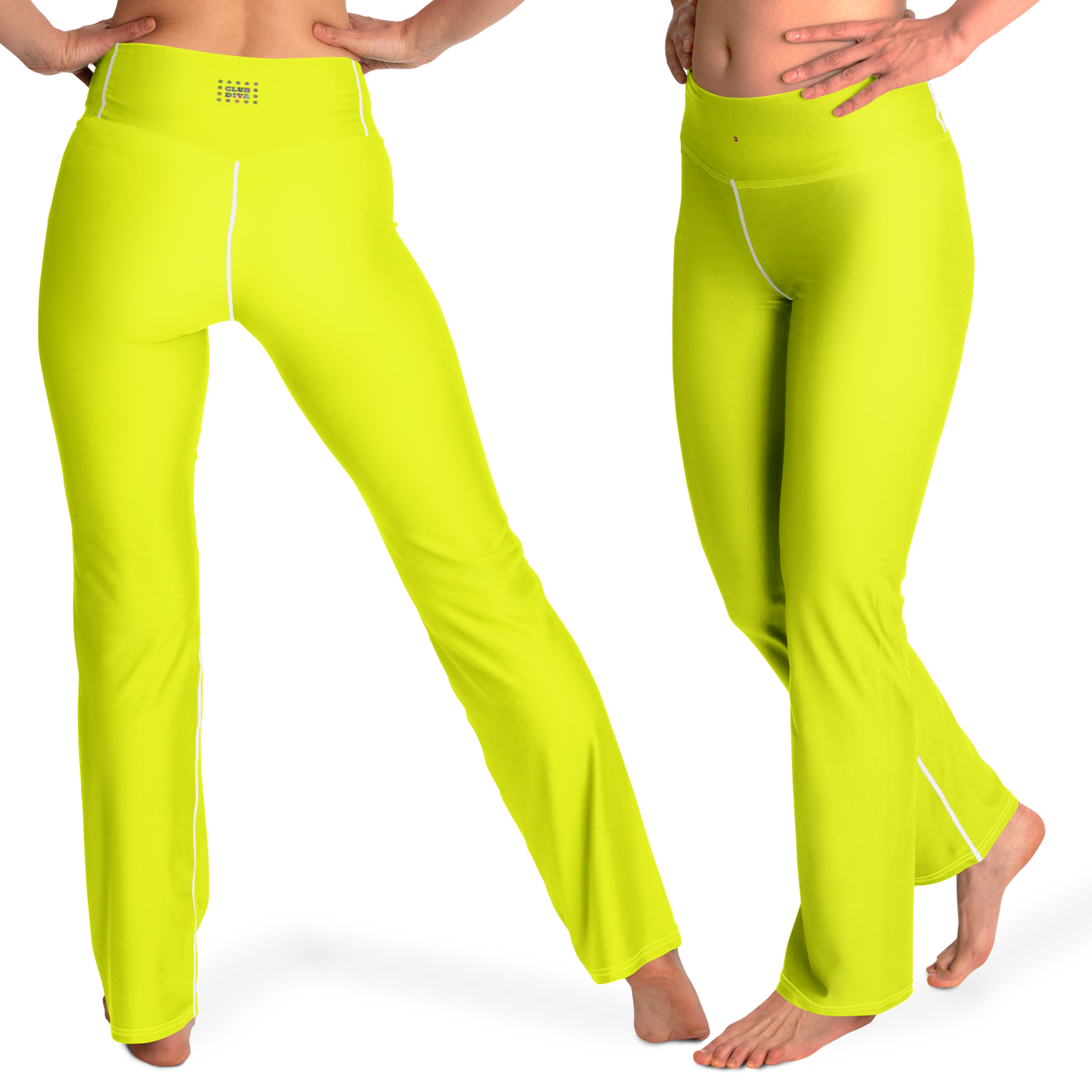 Just Being You, Your Way!-Activewear for Divas | Standout at the gym, get your next pair of flared leggings designed just for you!-Leggings - AOP - FLARE FREE STYLE PLAIN P1P2P3