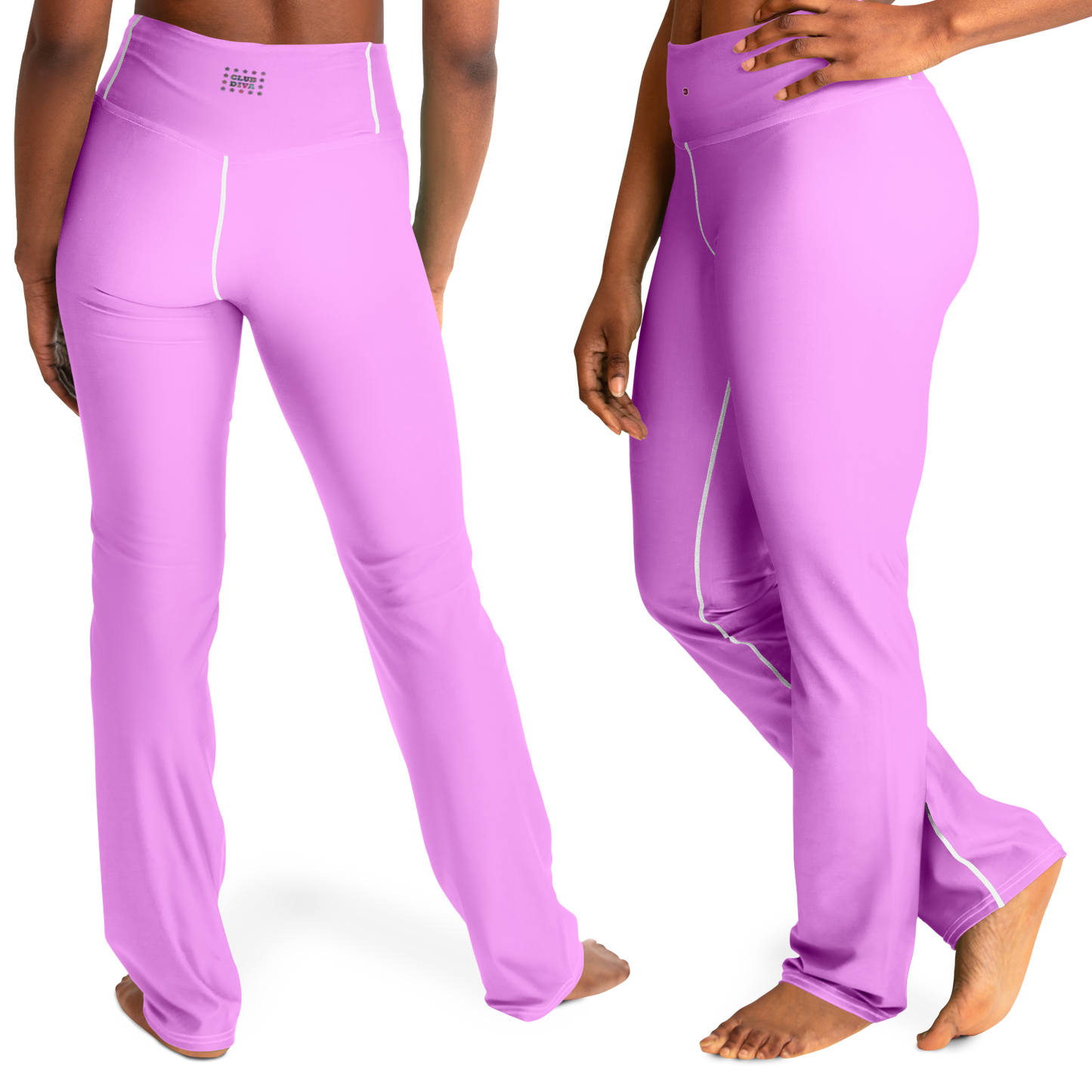 Just Being You, Your Way!-Activewear for Divas | Standout at the gym, get your next pair of flared leggings designed just for you!-Leggings - AOP - FLARE FREE STYLE PLAIN P1P2P3
