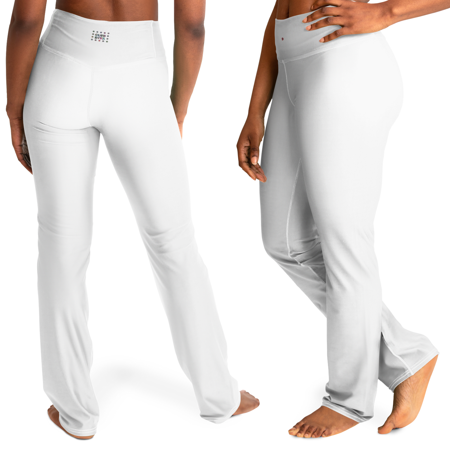 Just Being You, Your Way!-Activewear for Divas | Standout at the gym, get your next pair of flared leggings designed just for you!-Leggings - AOP - FLARE FREE STYLE PLAIN P1P2P3