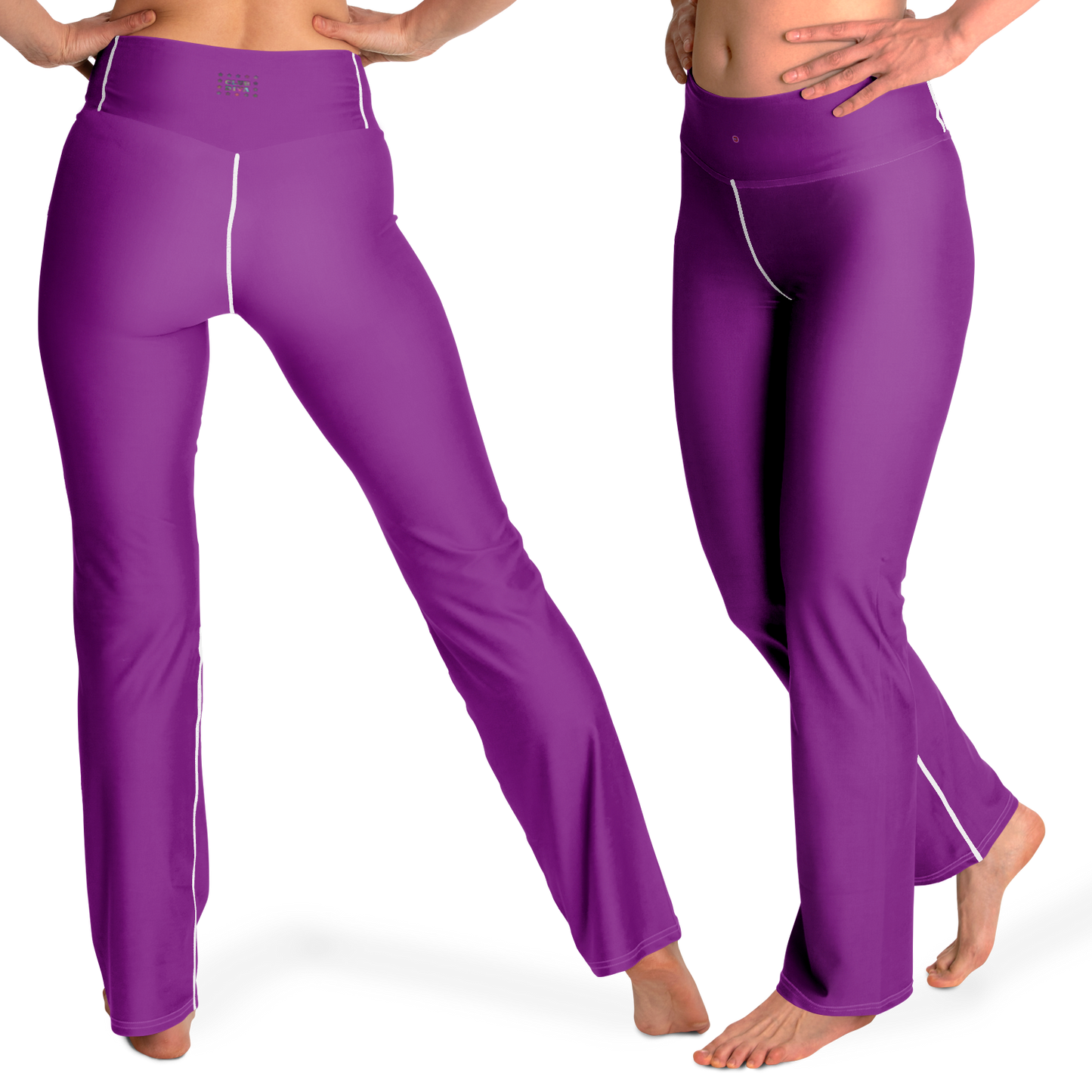Just Being You, Your Way!-Activewear for Divas | Standout at the gym, get your next pair of flared leggings designed just for you!-Leggings - AOP - FLARE FREE STYLE PLAIN P1P2P3