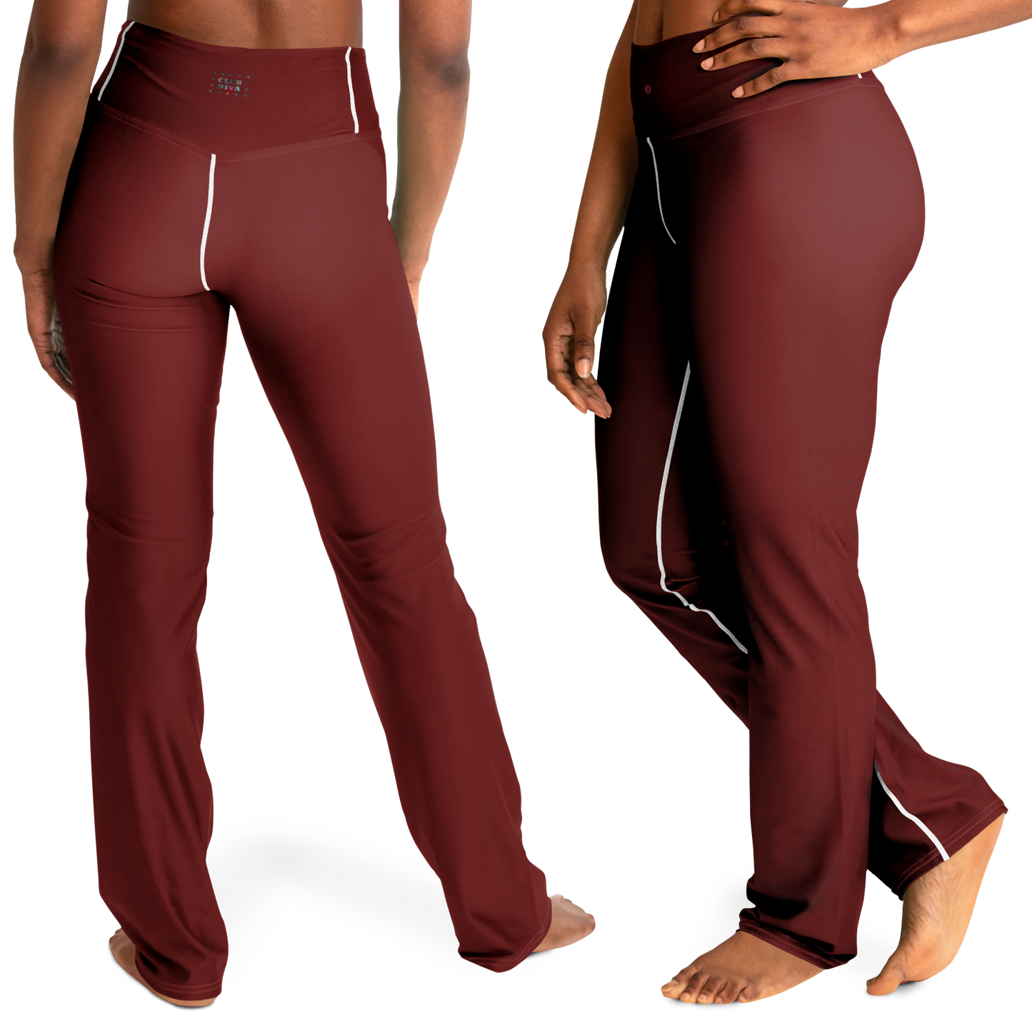 Just Being You, Your Way!-Activewear for Divas | Standout at the gym, get your next pair of flared leggings designed just for you!-Leggings - AOP - FLARE FREE STYLE PLAIN P1P2P3
