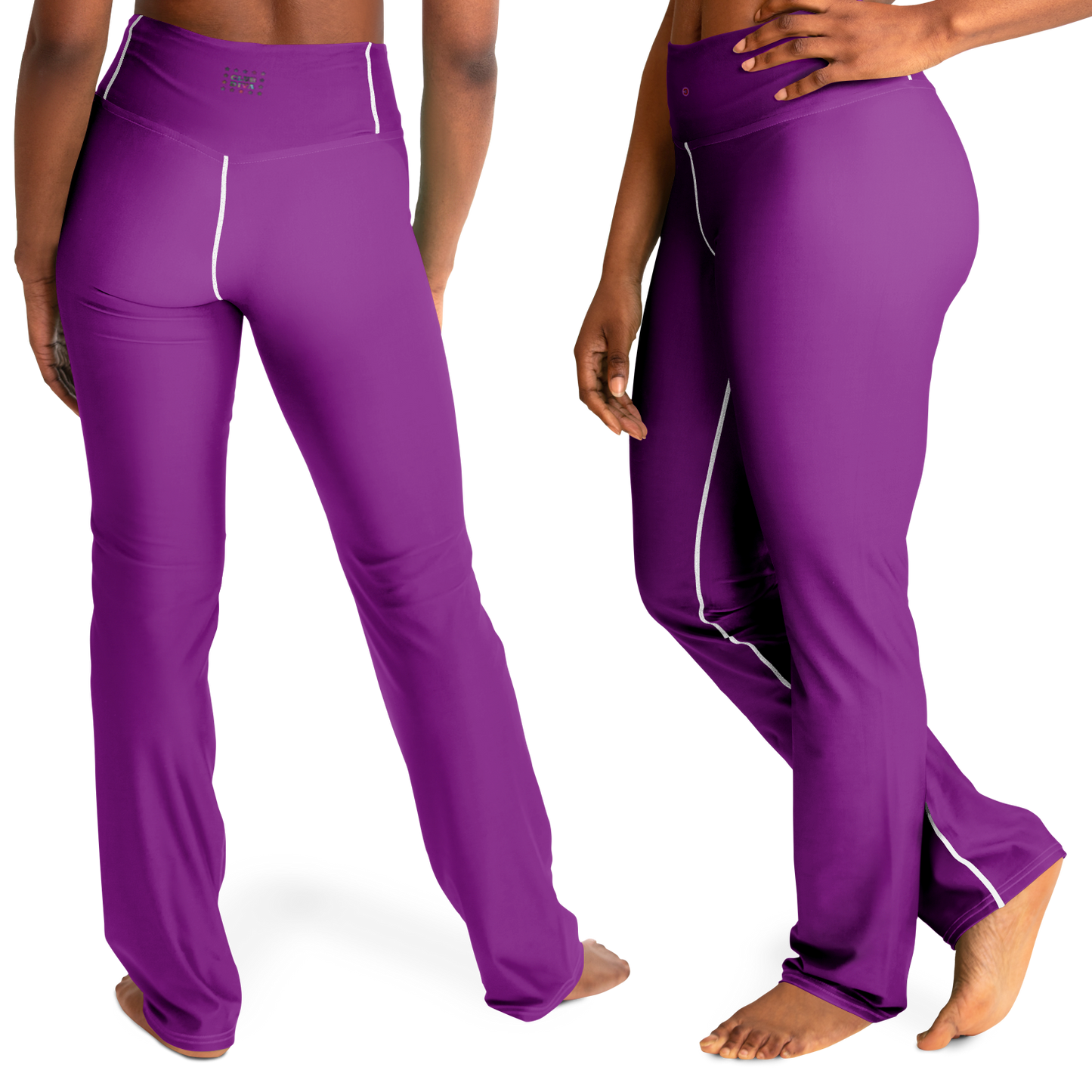 Just Being You, Your Way!-Activewear for Divas | Standout at the gym, get your next pair of flared leggings designed just for you!-Leggings - AOP - FLARE FREE STYLE PLAIN P1P2P3