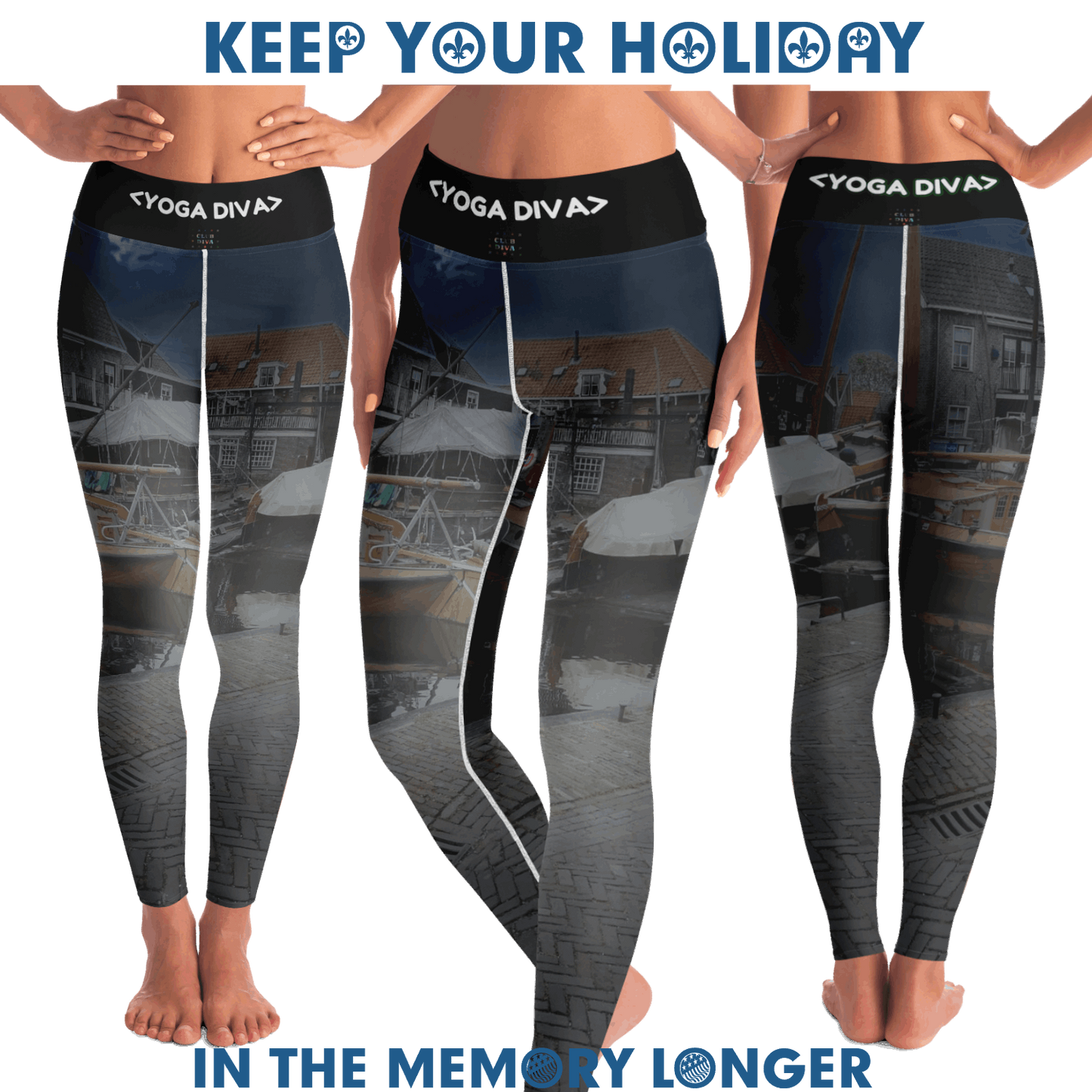 Just Being You, Your Way!-Activewear for Divas | Standout at yoga practice, get your next pair of leggings designed just for you!-Leggings - YOGA AOP - BLEND P0P1