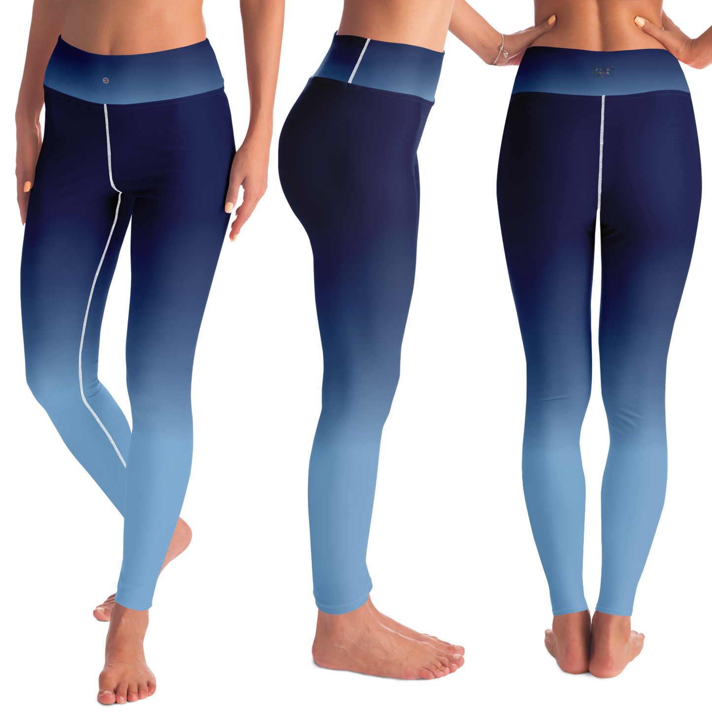 Just Being You, Your Way!-Activewear for Divas | Standout at yoga practice, get your next pair of leggings designed just for you!-Leggings - YOGA AOP - BLEND P0P1