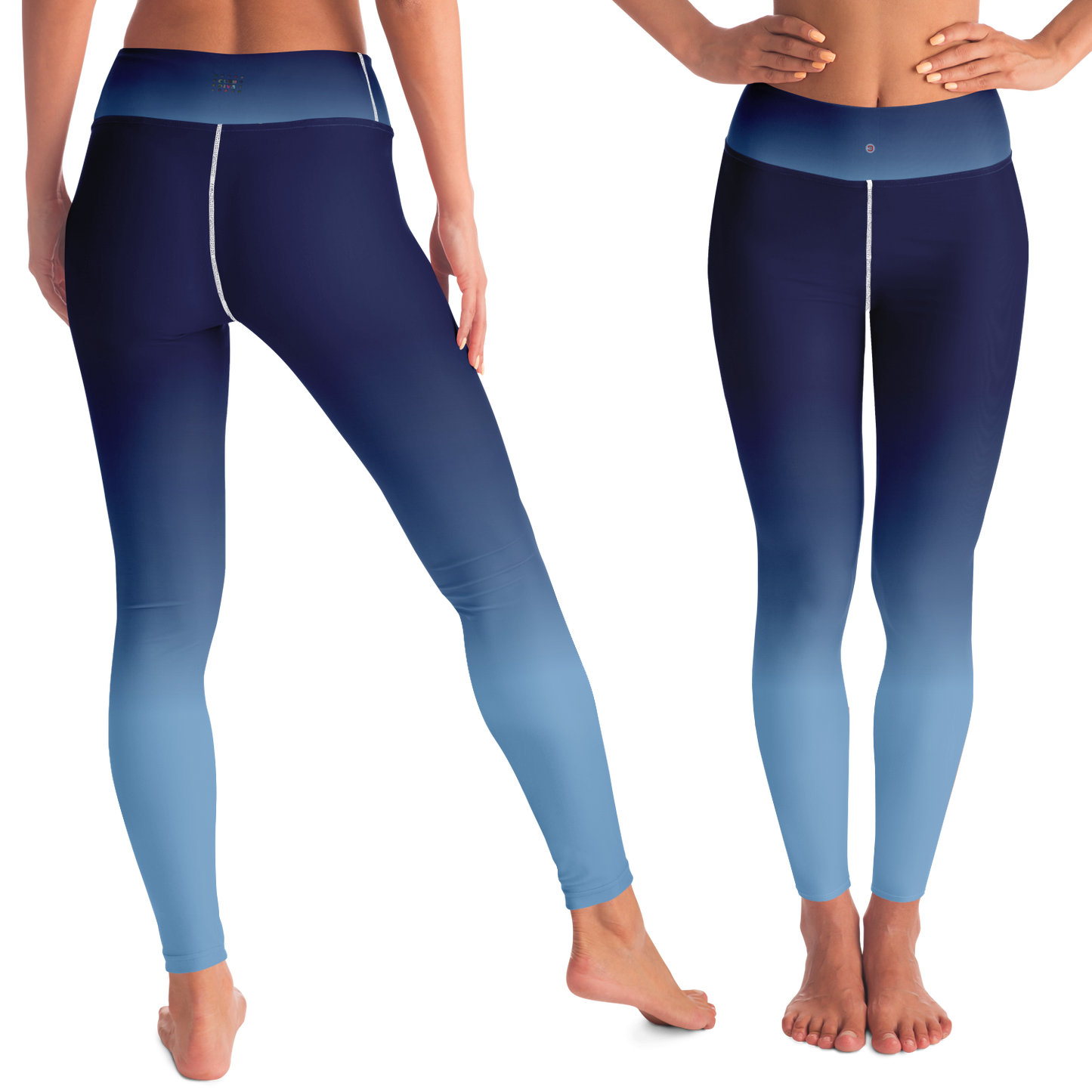 Just Being You, Your Way!-Activewear for Divas | Standout at yoga practice, get your next pair of leggings designed just for you!-Leggings - YOGA AOP - BLEND P0P1