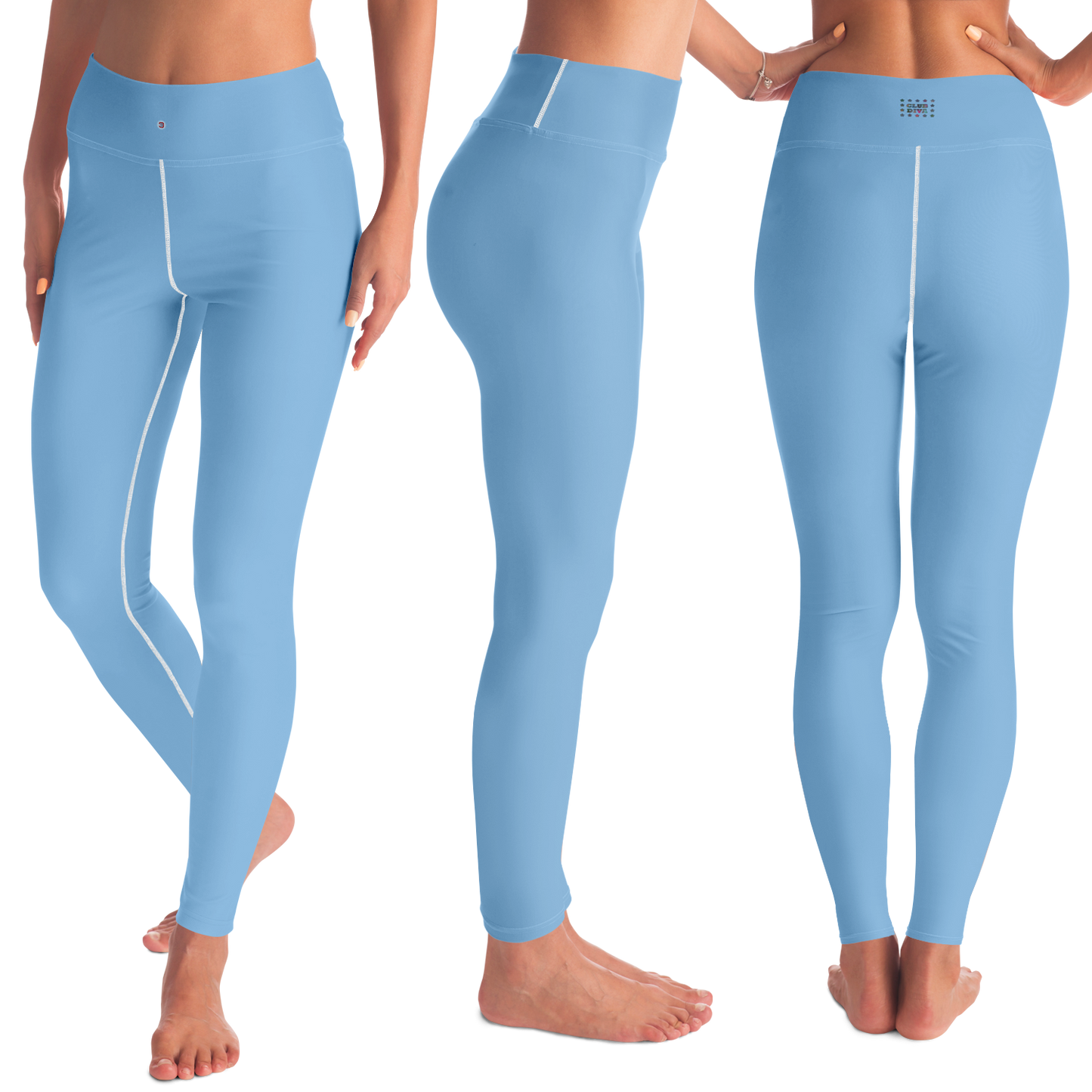 Just Being You, Your Way!-Activewear for Divas | Standout at yoga practice, get your next pair of yoga leggings designed just for you!-Leggings - AOP - YOGA PLAIN FREE STYLE P1P2P3
