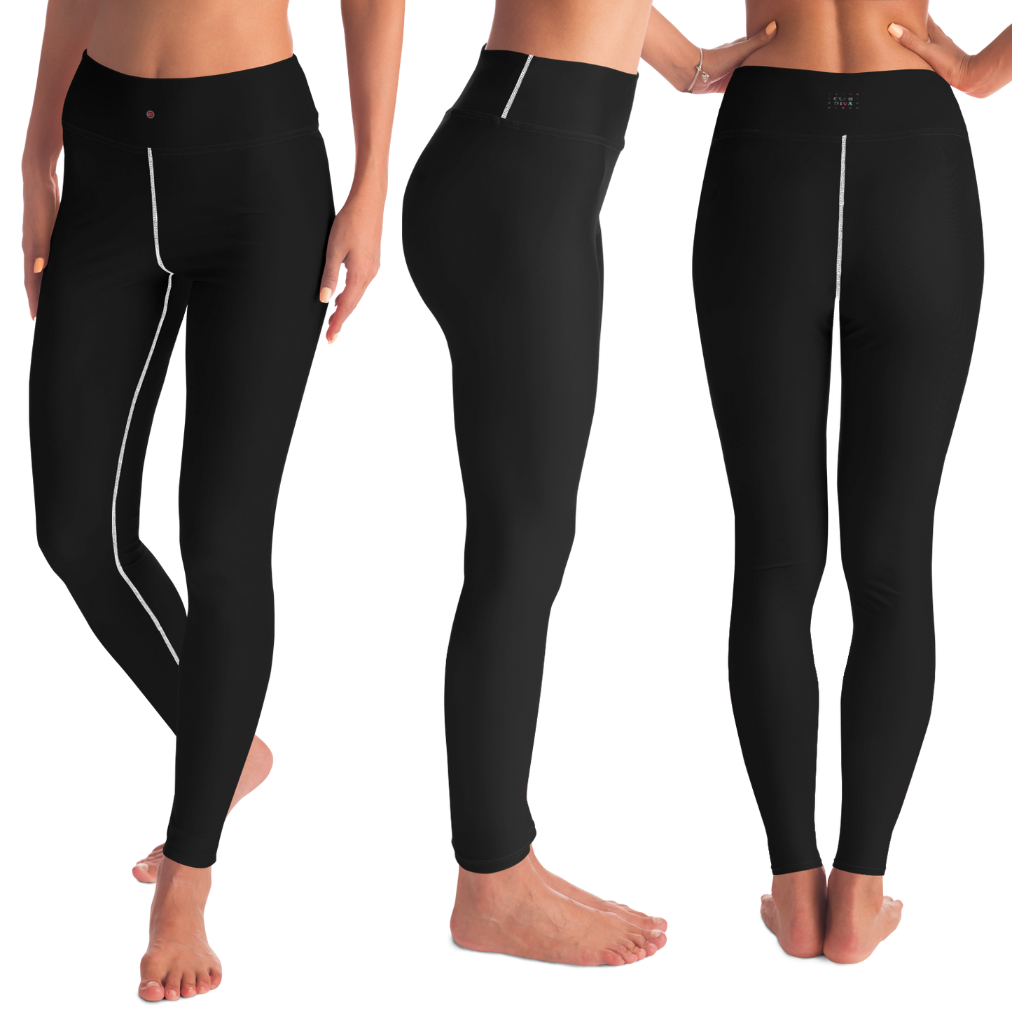 Just Being You, Your Way!-Activewear for Divas | Standout at yoga practice, get your next pair of yoga leggings designed just for you!-Leggings - AOP - YOGA PLAIN FREE STYLE P1P2P3