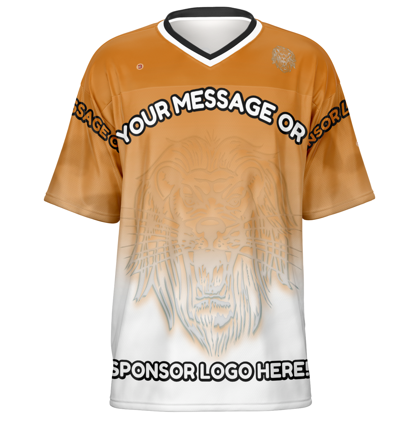 Just Being You, Your Way!-Activewear for Dudes | Add your text for free to this customizable all-over-printed football shirt.-Football Jersey - AOP - LG P1