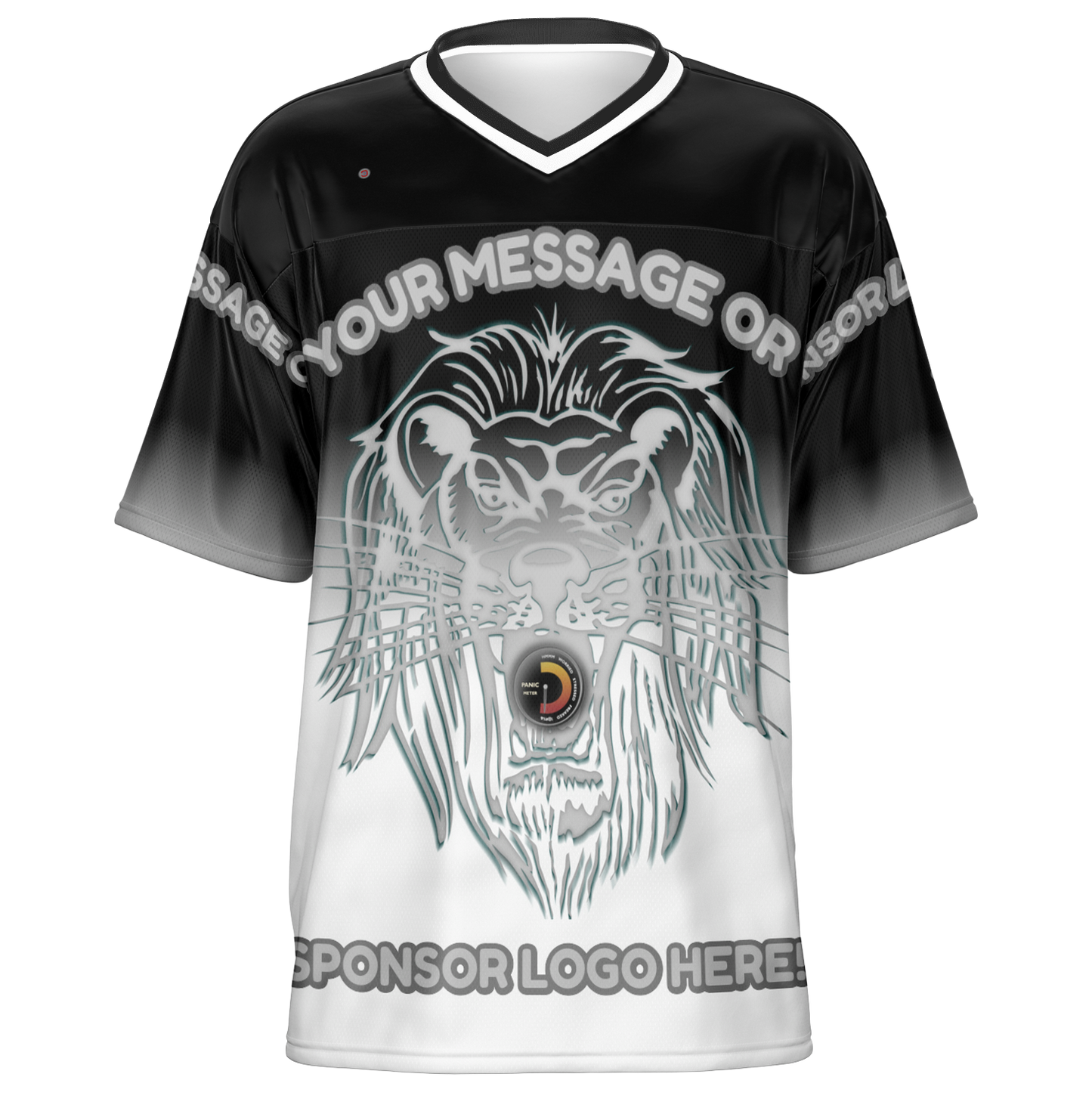 Just Being You, Your Way!-Activewear for Dudes | Add your text for free to this customizable all-over-printed football shirt.-Football Jersey - AOP - LG P1