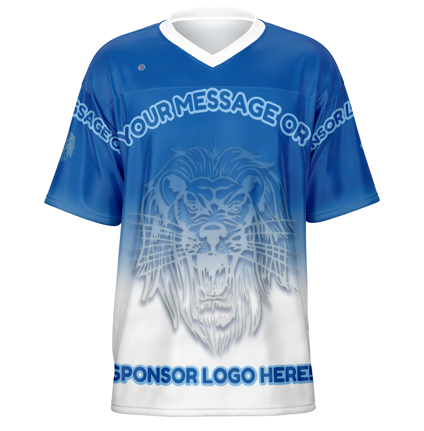 Just Being You, Your Way!-Activewear for Dudes | Add your text for free to this customizable all-over-printed football shirt.-Football Jersey - AOP - LG P1