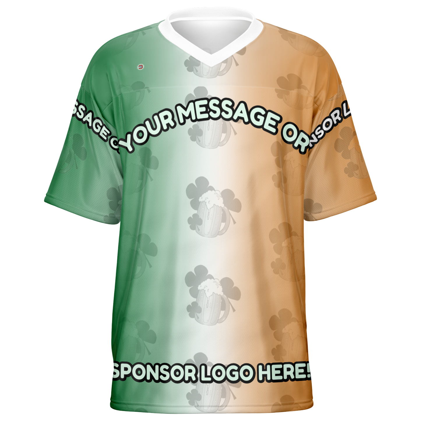 Just Being You, Your Way!-Activewear for Dudes | Add your text for free to this customizable all-over-printed football shirt.-Football Jersey - AOP - LG P1