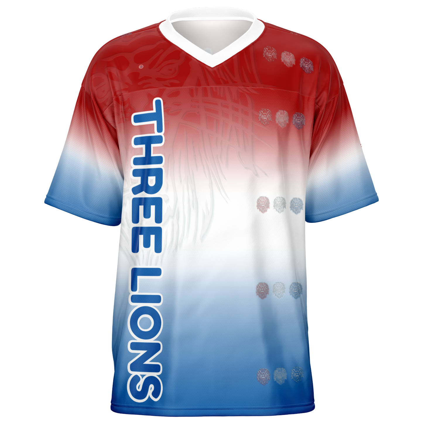 Just Being You, Your Way!-Activewear for Dudes | Add your text for free to this customizable all-over-printed football shirt.-Football Jersey - AOP - LG P1
