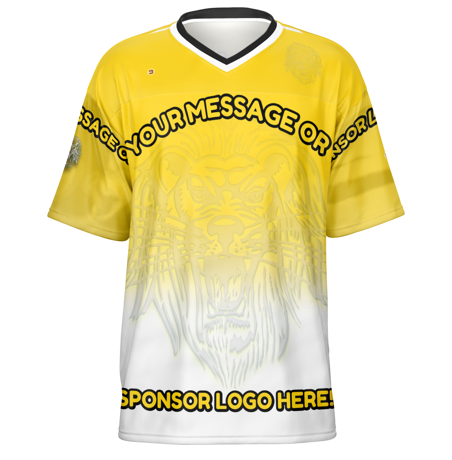 Just Being You, Your Way!-Activewear for Dudes | Add your text for free to this customizable all-over-printed football shirt.-Football Jersey - AOP - LG P1