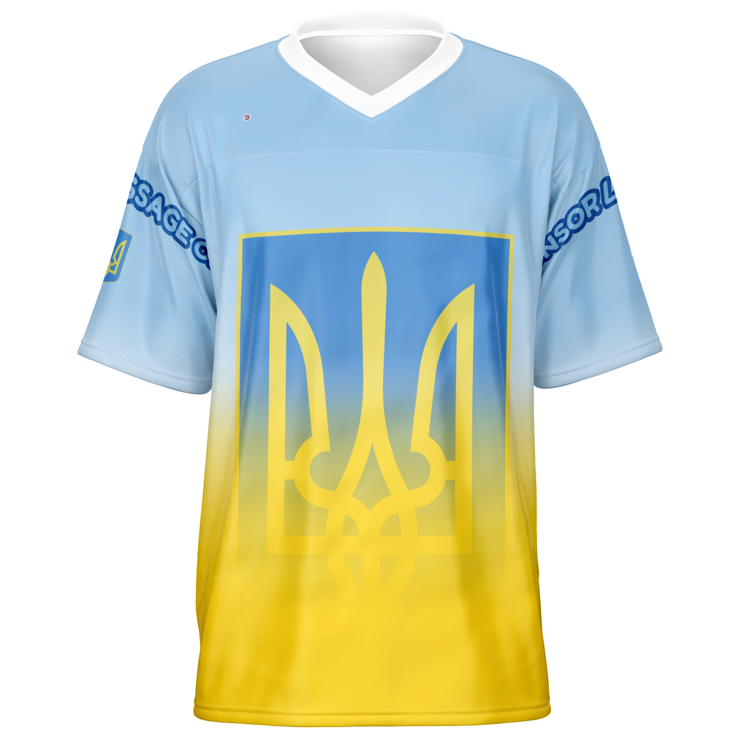 Just Being You, Your Way!-Activewear for Dudes | Add your text for free to this customizable all-over-printed football shirt.-Football Jersey - AOP - LG P1