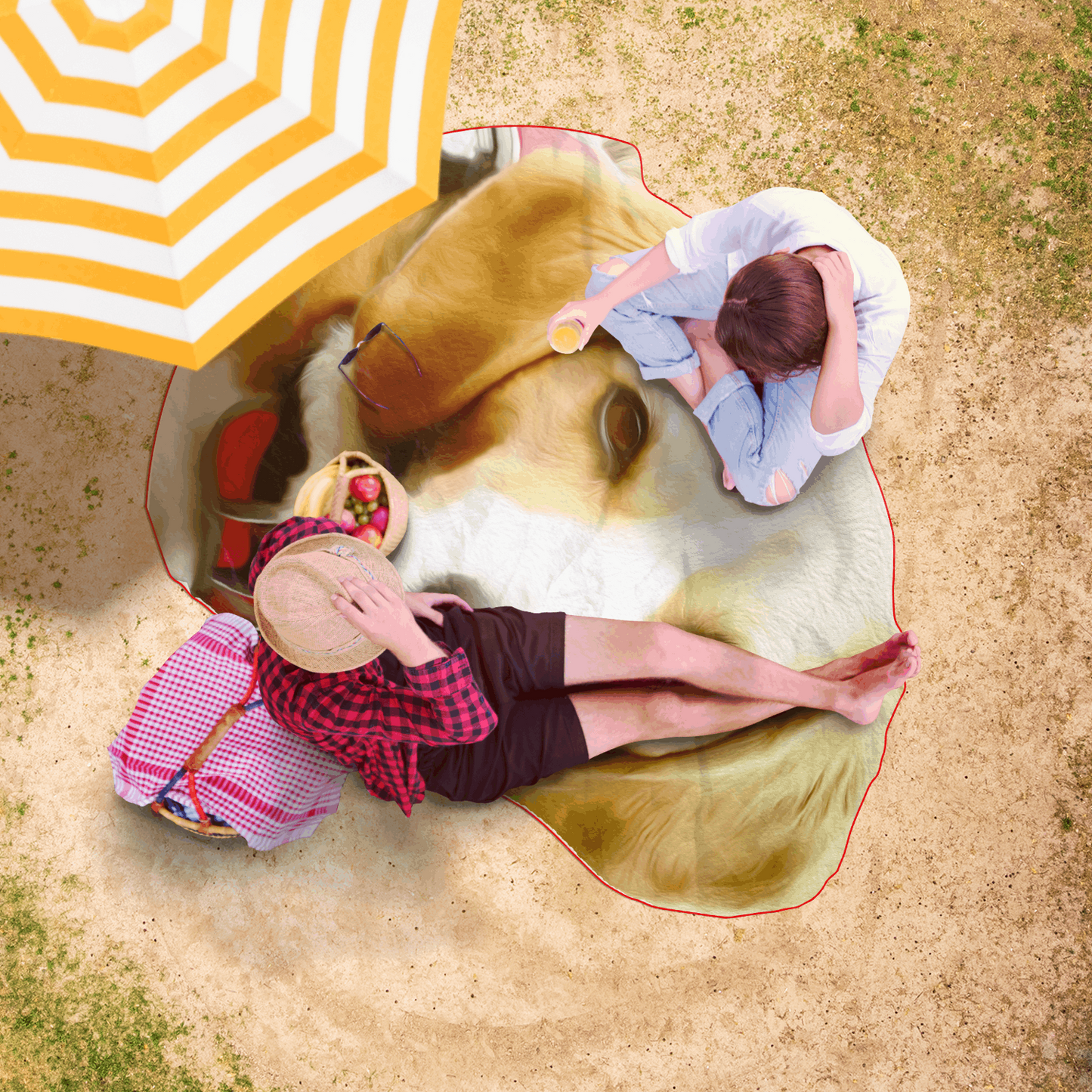 Just Being You, Your Way!-Beach Towel for Dudes | This towel is the shape you want it to be and will make you a star of the beach or the pool-Freeform Beach Towel - AOP - FF P2P3