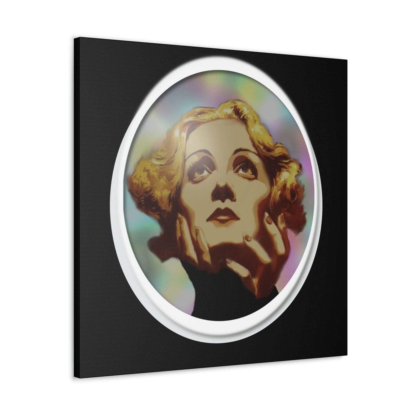Just Being You, Your Way!-Canvas Wall Art | Marlene Dietrich captures the beauty and mystery of this Hollywood Diva-Canvas Print - MD P0P1P2P3