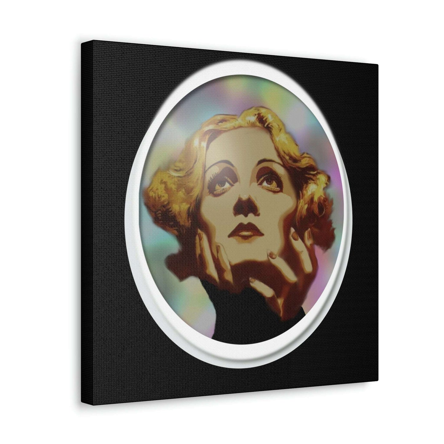 Just Being You, Your Way!-Canvas Wall Art | Marlene Dietrich captures the beauty and mystery of this Hollywood Diva-Canvas Print - MD P0P1P2P3