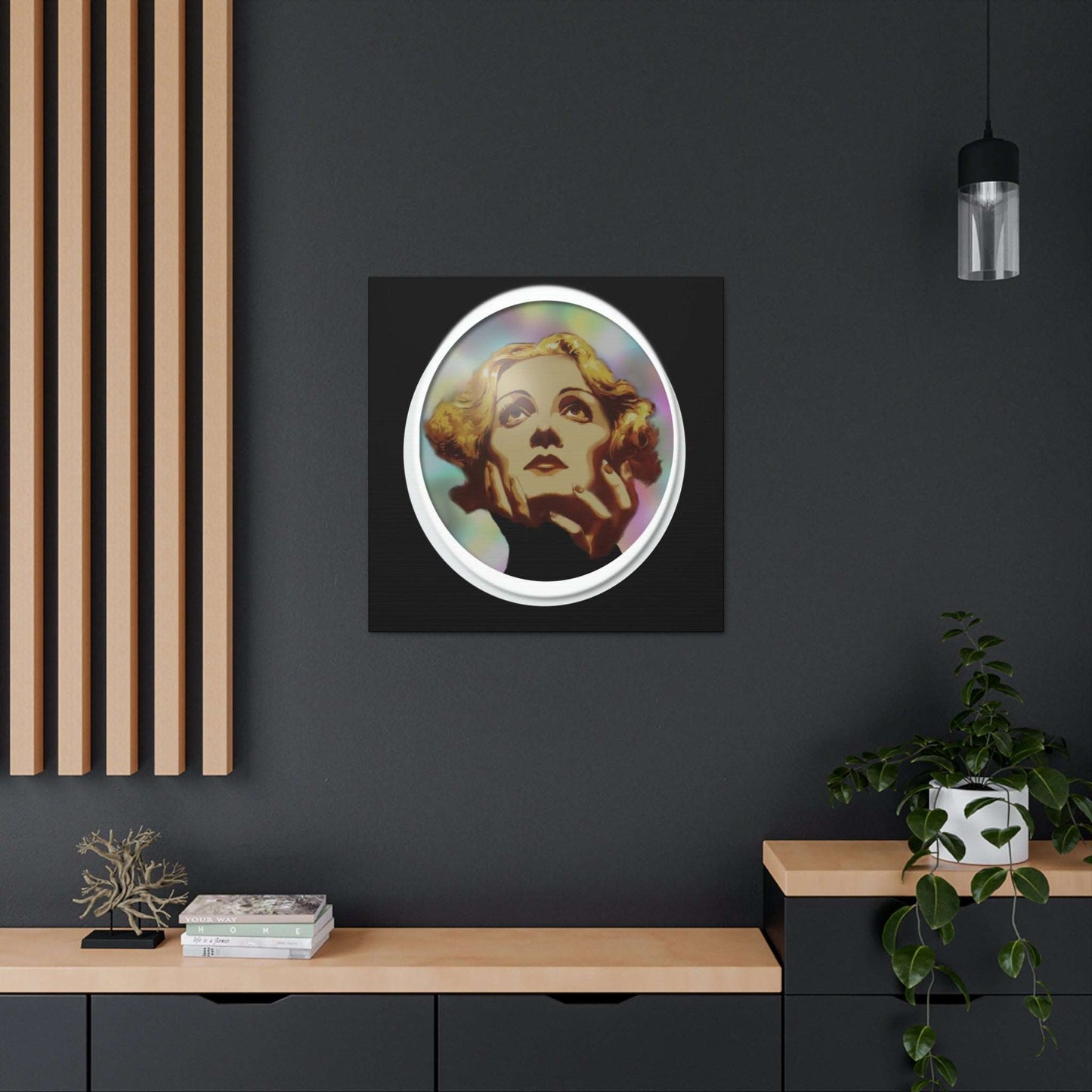 Just Being You, Your Way!-Canvas Wall Art | Marlene Dietrich captures the beauty and mystery of this Hollywood Diva-Canvas Print - MD P0P1P2P3