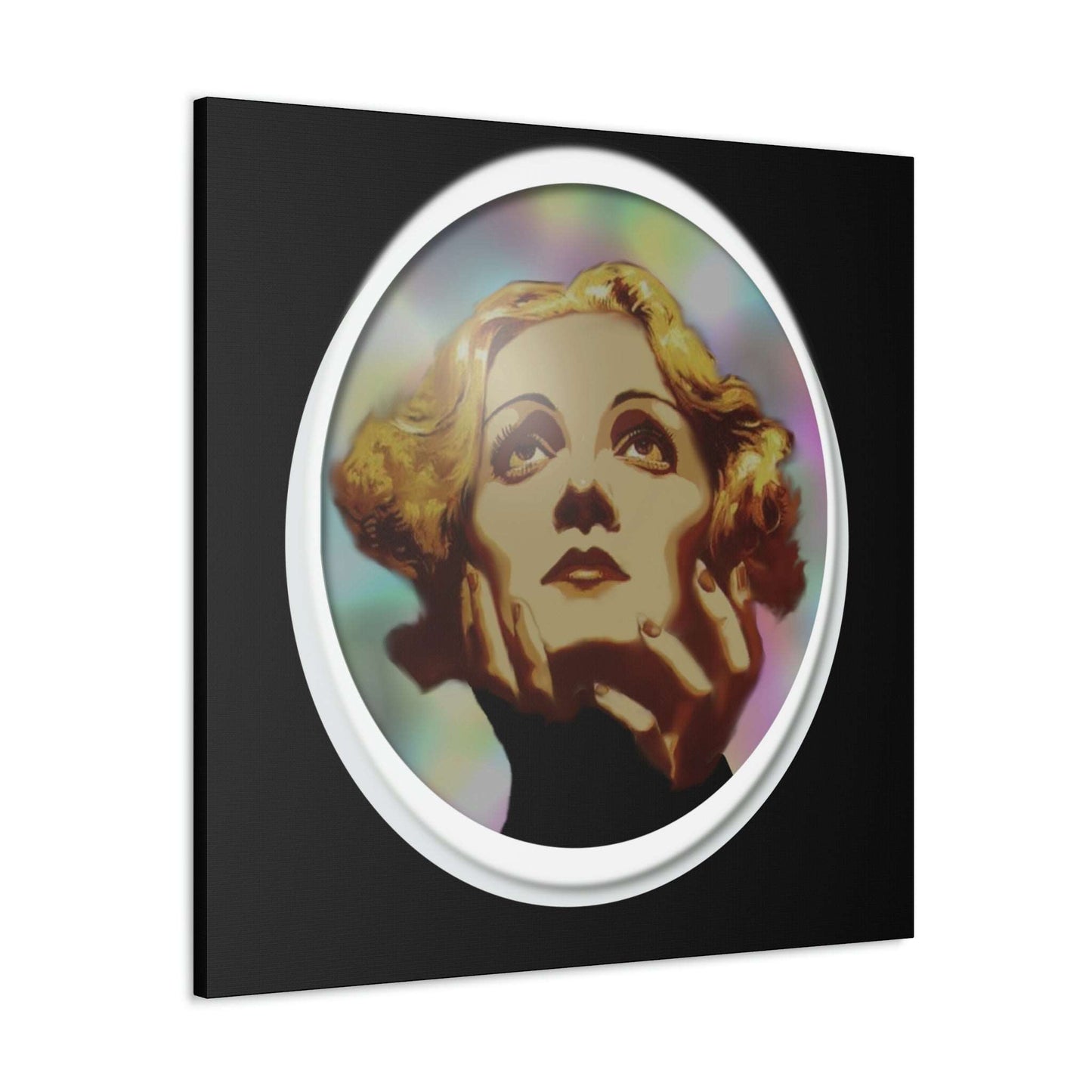 Just Being You, Your Way!-Canvas Wall Art | Marlene Dietrich captures the beauty and mystery of this Hollywood Diva-Canvas Print - MD P0P1P2P3