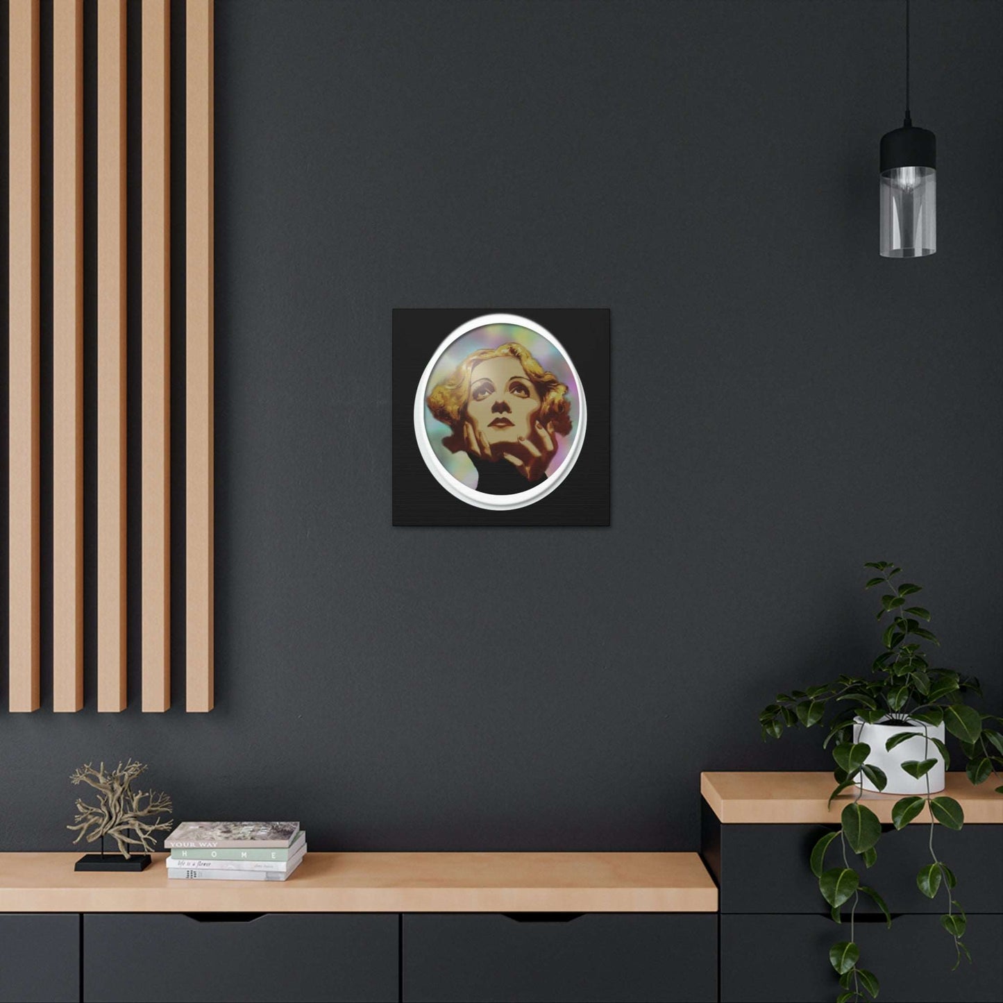 Just Being You, Your Way!-Canvas Wall Art | Marlene Dietrich captures the beauty and mystery of this Hollywood Diva-Canvas Print - MD P0P1P2P3