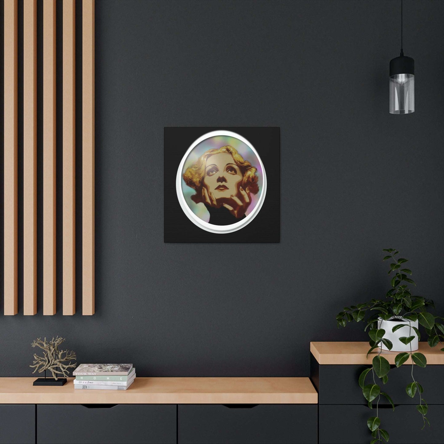 Just Being You, Your Way!-Canvas Wall Art | Marlene Dietrich captures the beauty and mystery of this Hollywood Diva-Canvas Print - MD P0P1P2P3