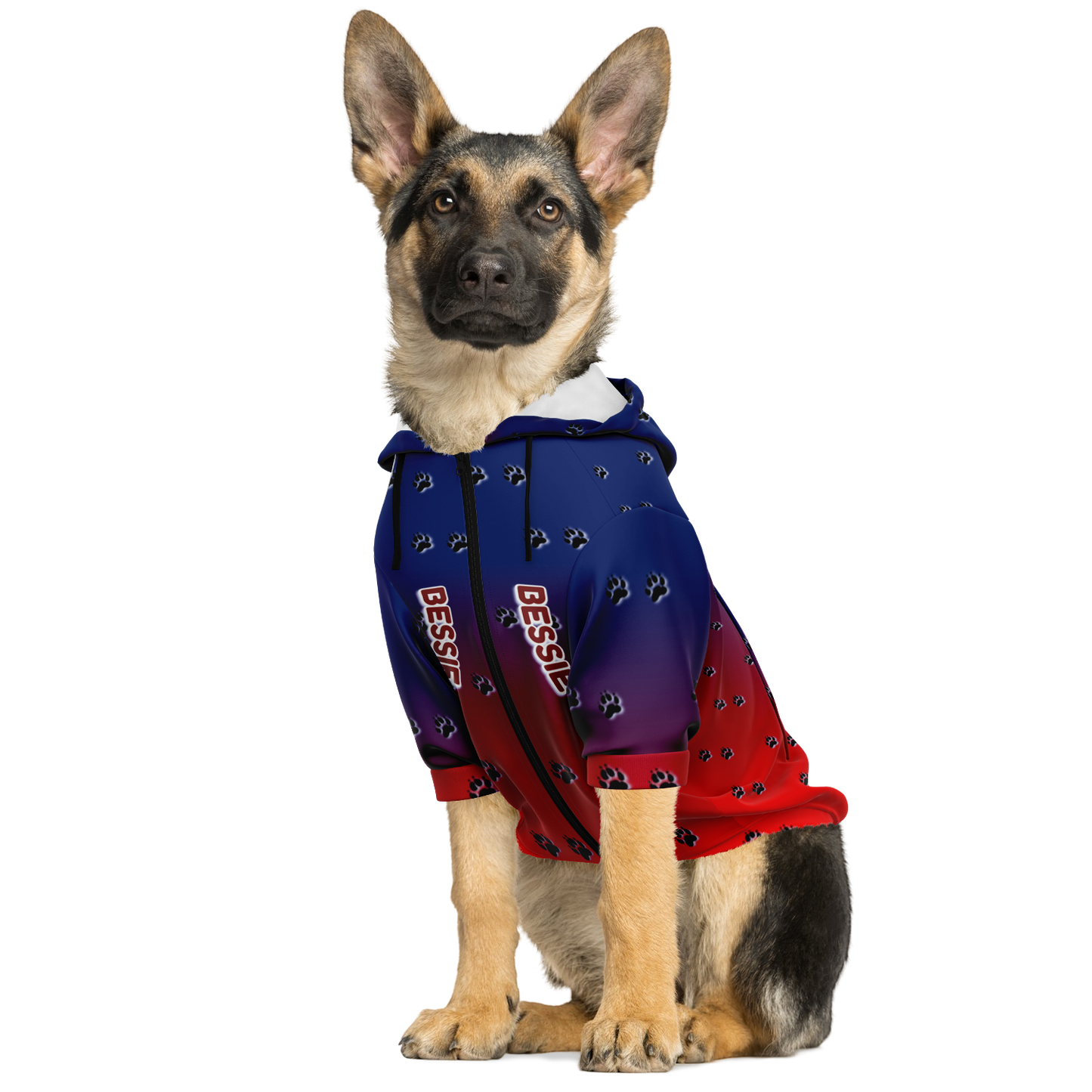 Just Being You, Your Way!-Dog Apparel | Pimp your pooch with this customizable hoodie-Dog Hoodie - AOP - PAW TRAIL P0P1P2P3