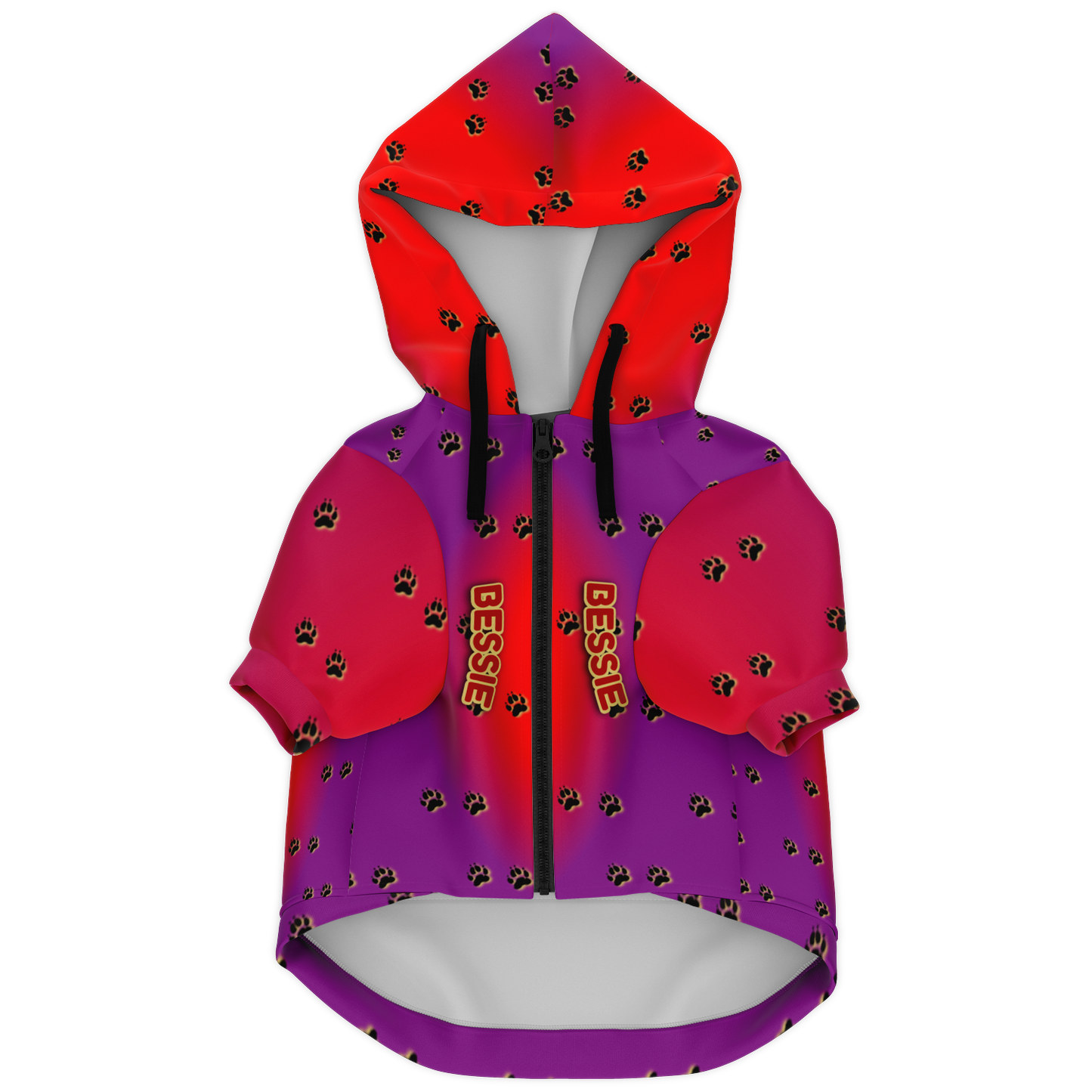 Just Being You, Your Way!-Dog Apparel | Pimp your pooch with this customizable hoodie-Dog Hoodie - AOP - PAW TRAIL P0P1P2P3