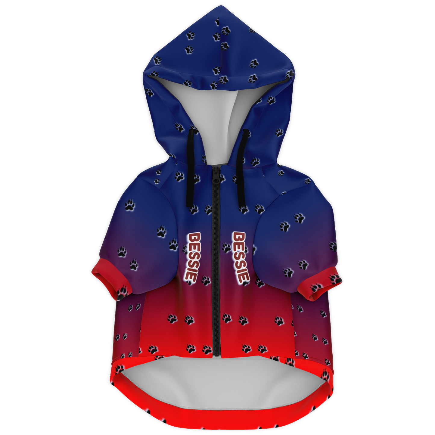 Just Being You, Your Way!-Dog Apparel | Pimp your pooch with this customizable hoodie-Dog Hoodie - AOP - PAW TRAIL P0P1P2P3