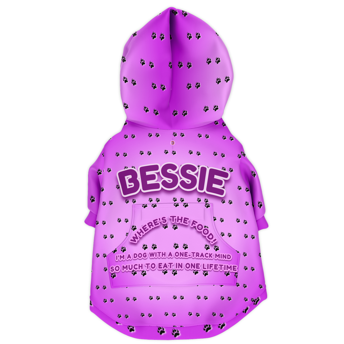 Just Being You, Your Way!-Dog Apparel | Pimp your pooch with this customizable hoodie-Dog Hoodie - AOP - PAW TRAIL P0P1P2P3