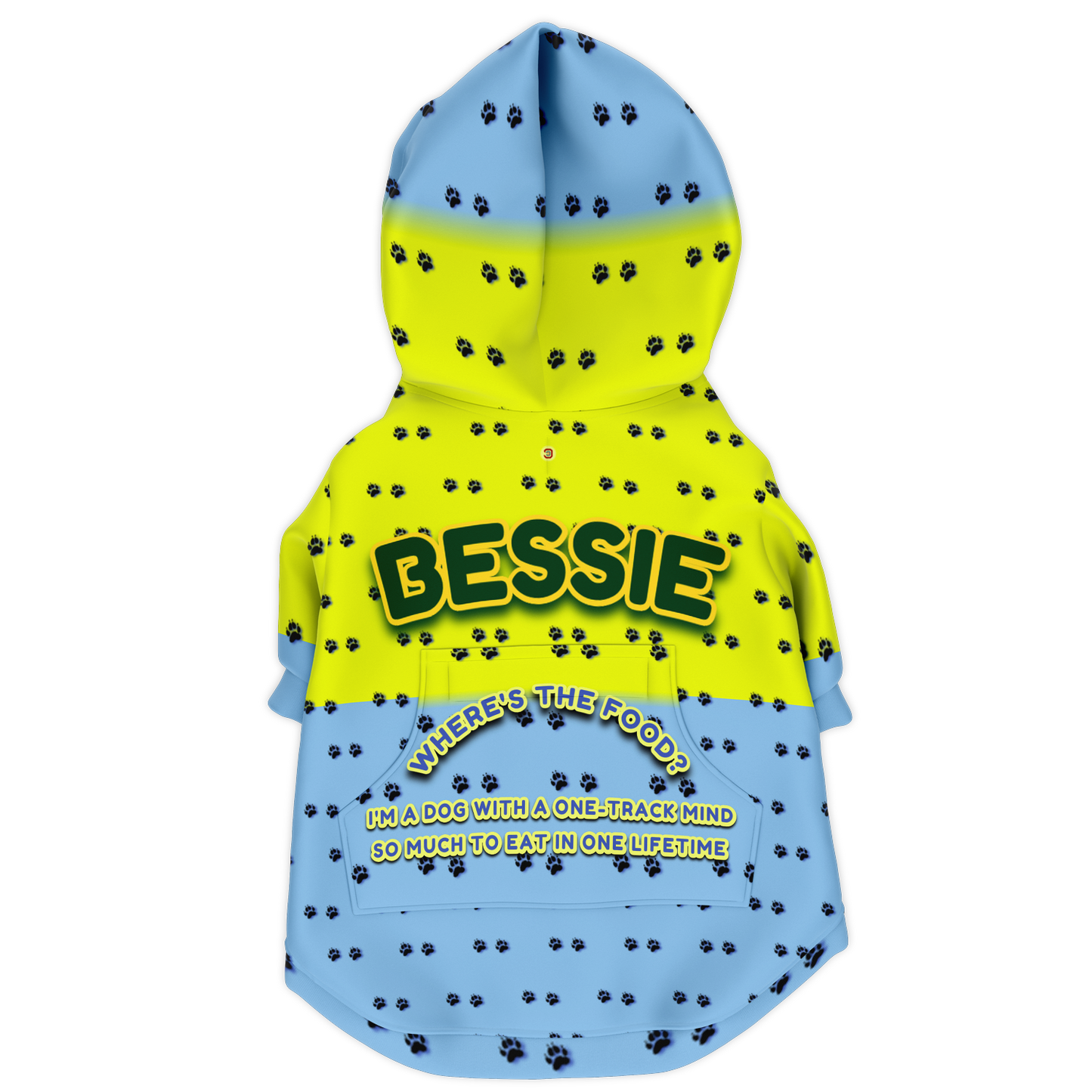 Just Being You, Your Way!-Dog Apparel | Pimp your pooch with this customizable hoodie-Dog Hoodie - AOP - PAW TRAIL P0P1P2P3