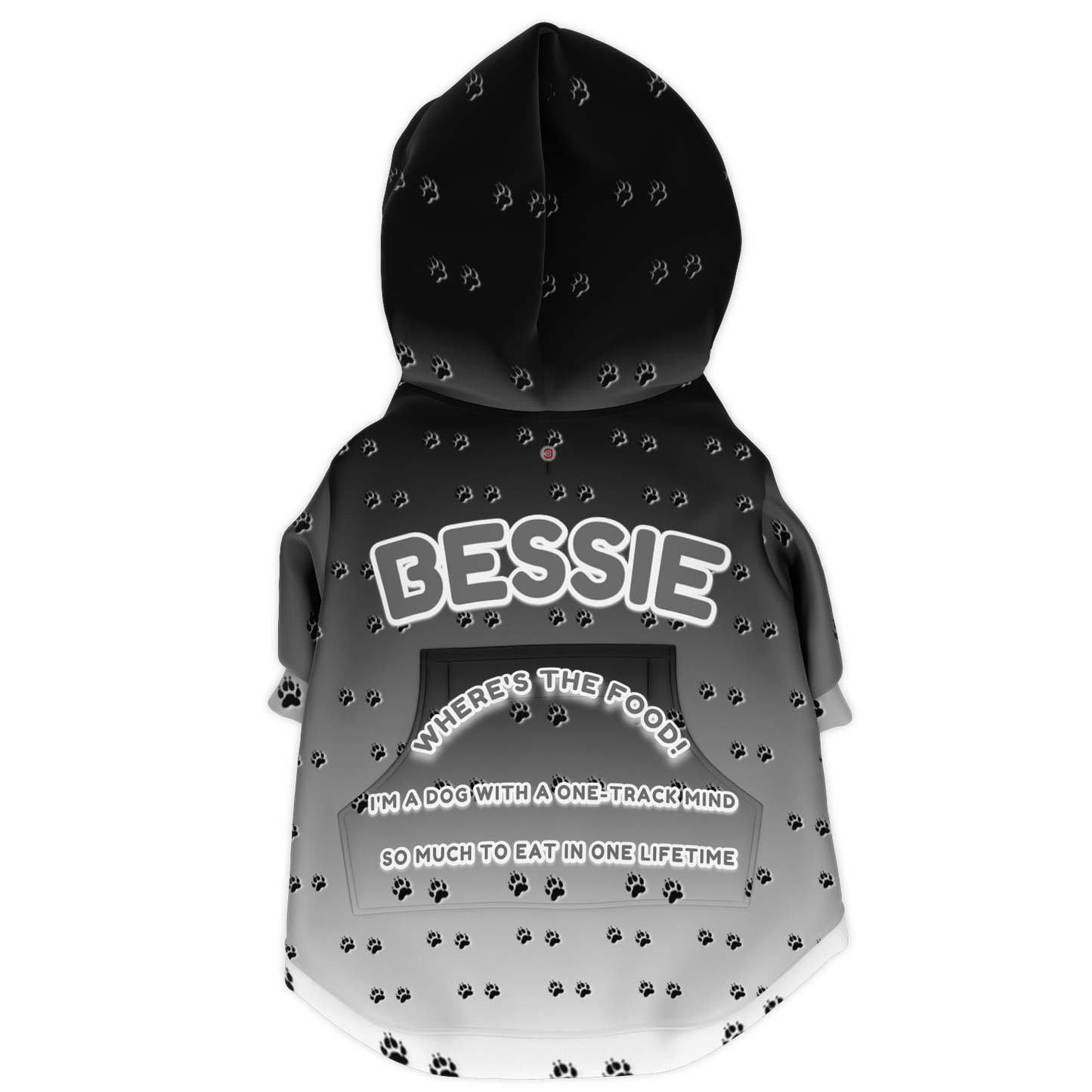 Just Being You, Your Way!-Dog Apparel | Pimp your pooch with this customizable hoodie-Dog Hoodie - AOP - PAW TRAIL P0P1P2P3