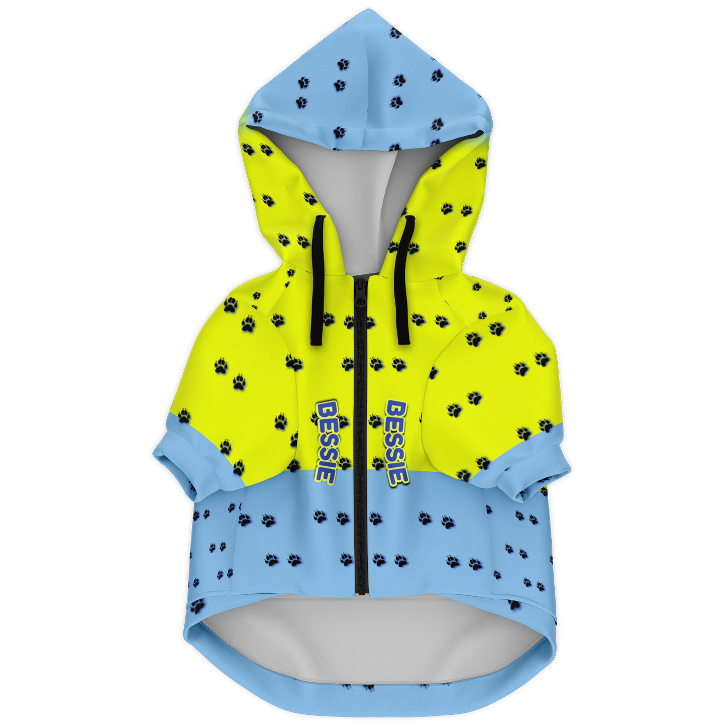 Just Being You, Your Way!-Dog Apparel | Pimp your pooch with this customizable hoodie-Dog Hoodie - AOP - PAW TRAIL P0P1P2P3
