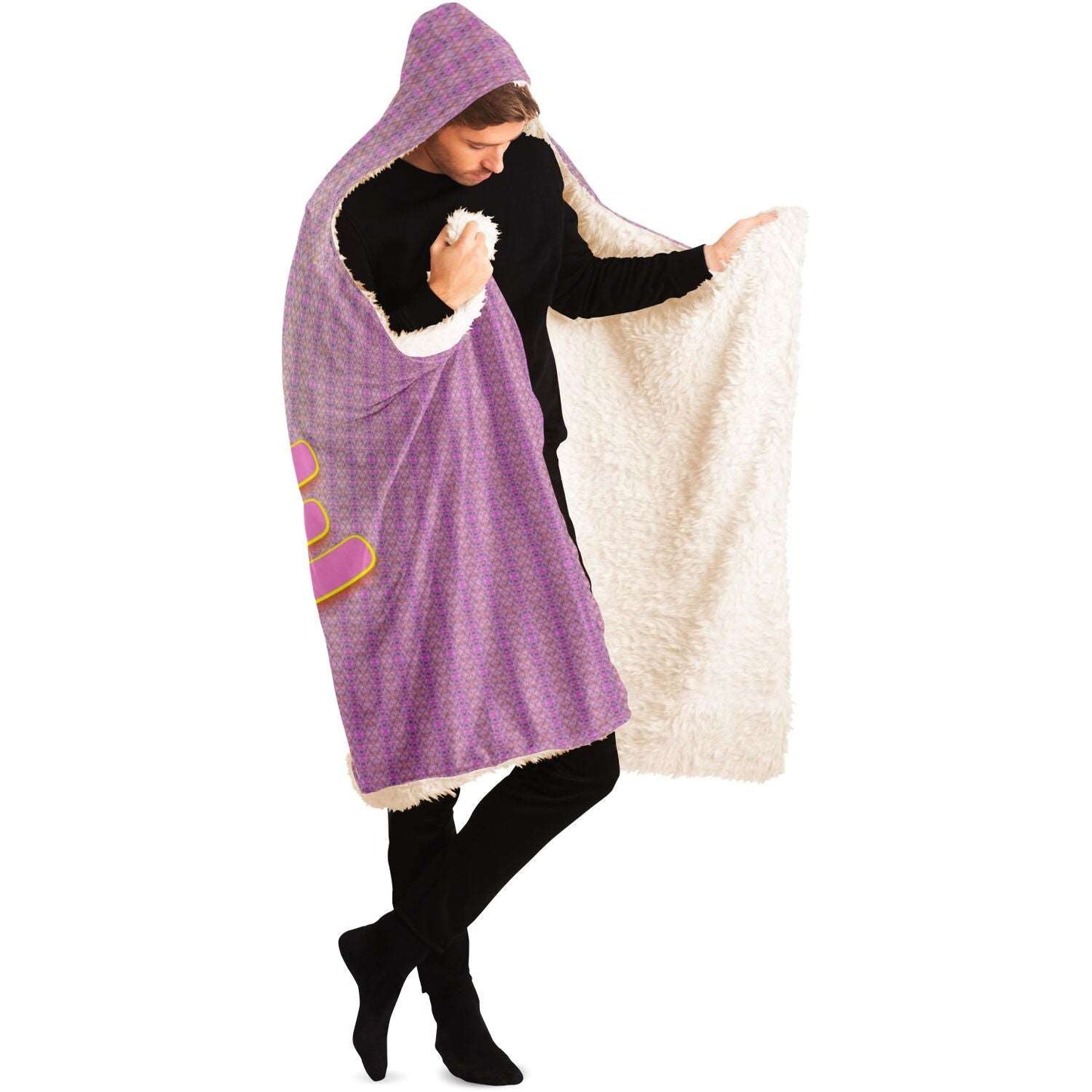 Just Being You, Your Way!-Loungewear for Dudes | Customizable, warm enough for any adventure and in a great range of colors-HOODED BLANKET - AOP - MIX P0P1P2P3