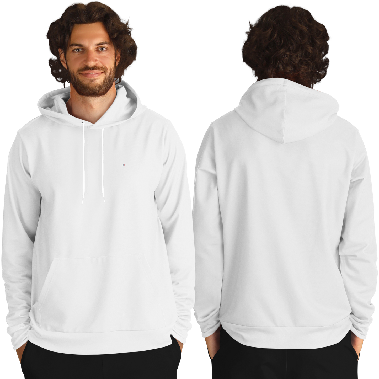 Just Being You, Your Way!-Loungewear for Dudes | Get your next hoodie personalized with free text-HOODIE - AOP BLANK P0P1